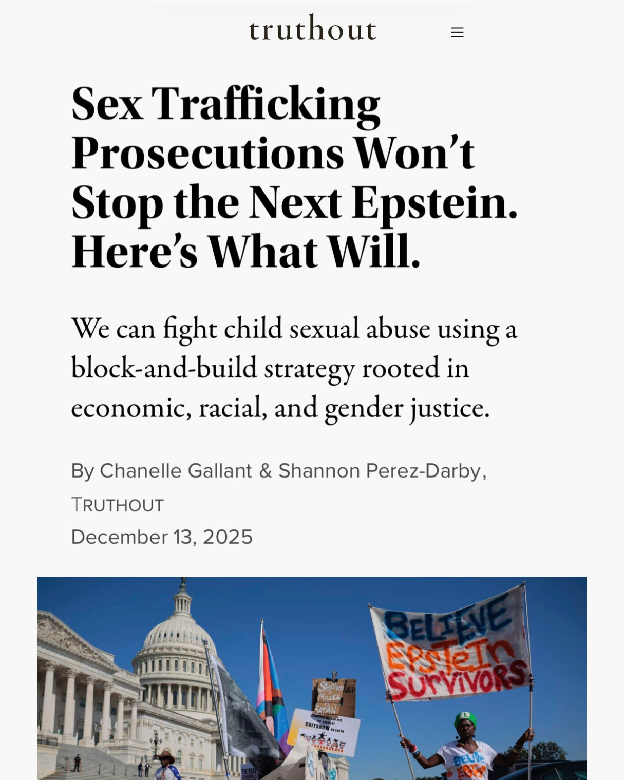 Sex Trafficking Prosecutions Won’t Stop the Next Epstein. Here’s What Will.
