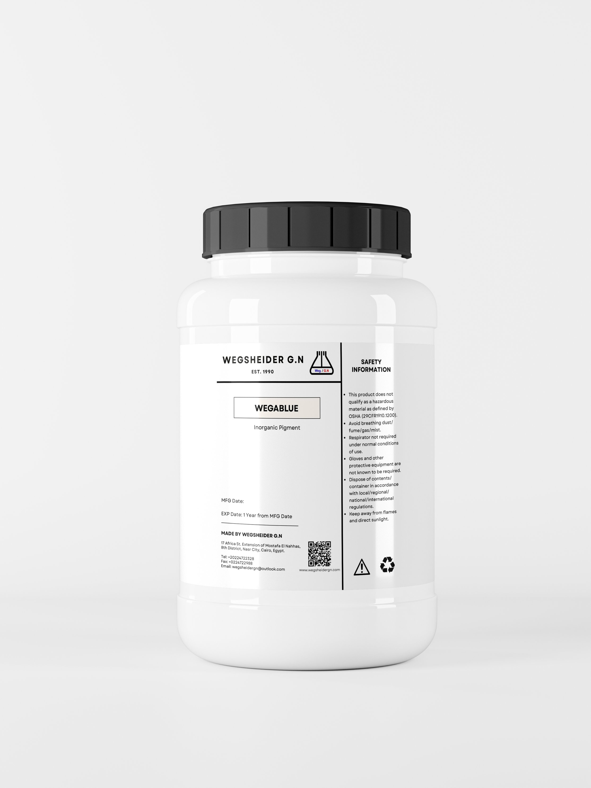 Wegablue Powder Container