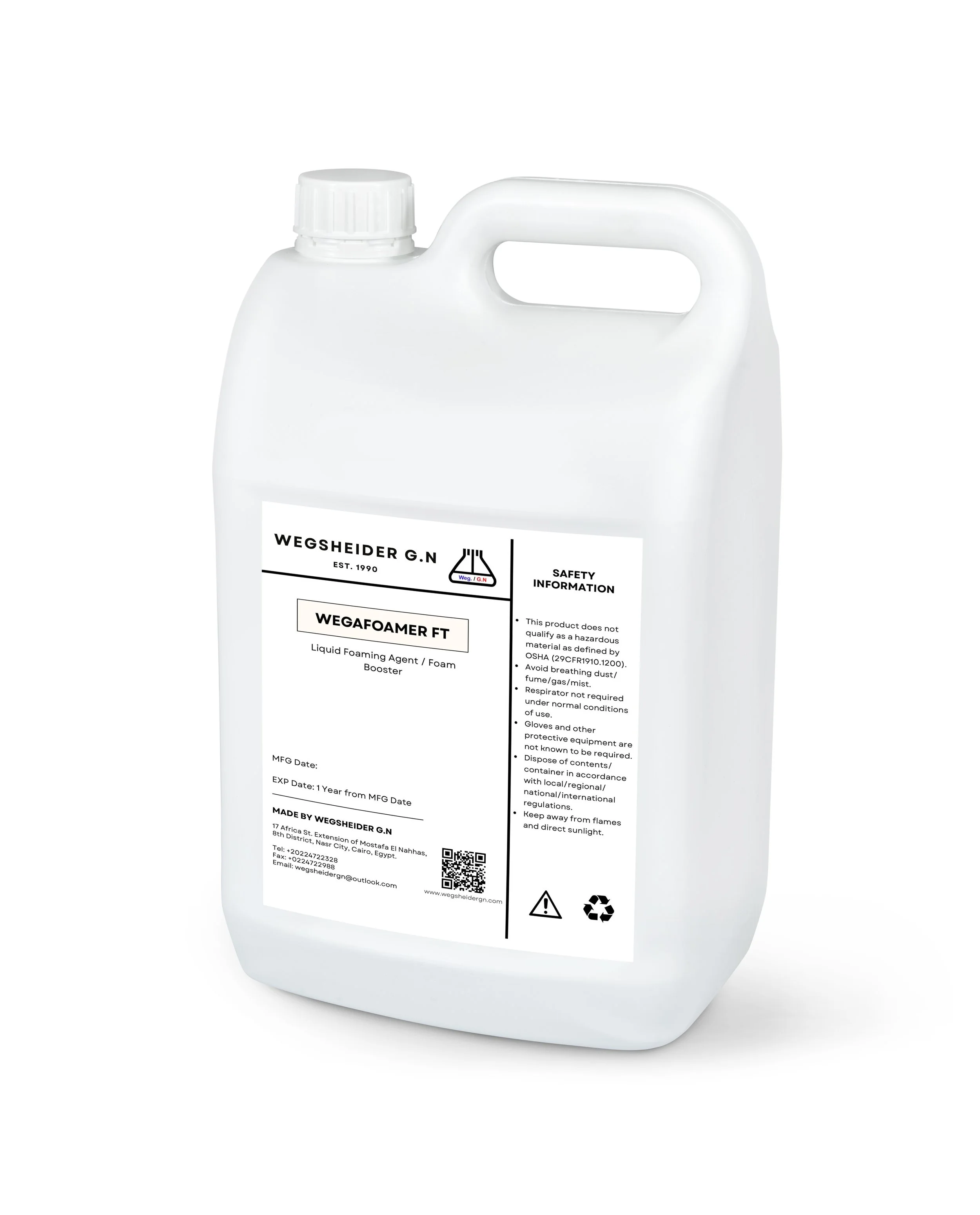 Foaming Agent Container