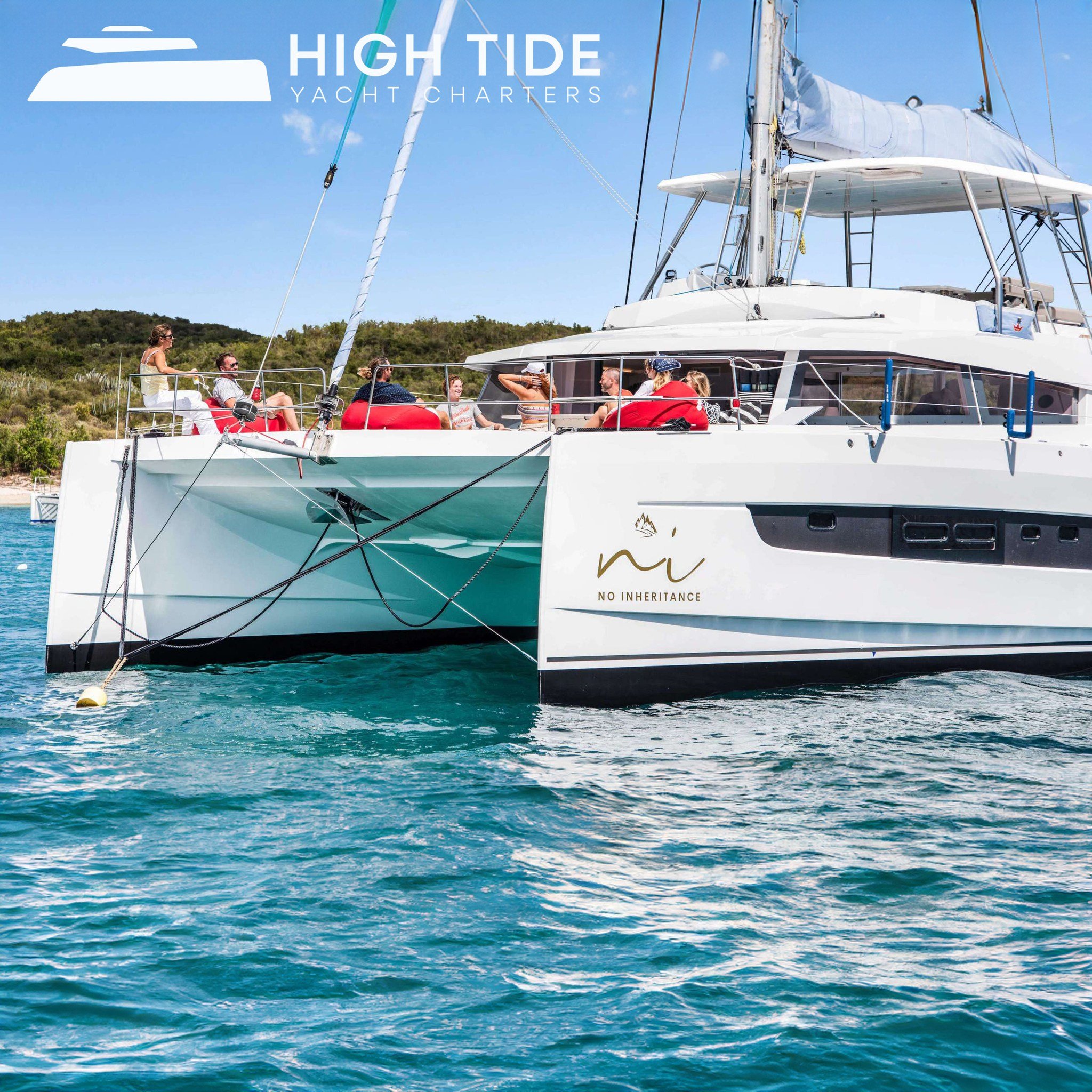 Escape to paradise aboard NO INHERITENCE, your luxurious 2023 Bali 5.4 Catamaran! Accommodating 10 guests in 4 Queen cabins and 1 twin cabin, set sail from the stunning Virgin Islands with pick-up available from St. Thomas, USVI or Tortola, BVI.

Div