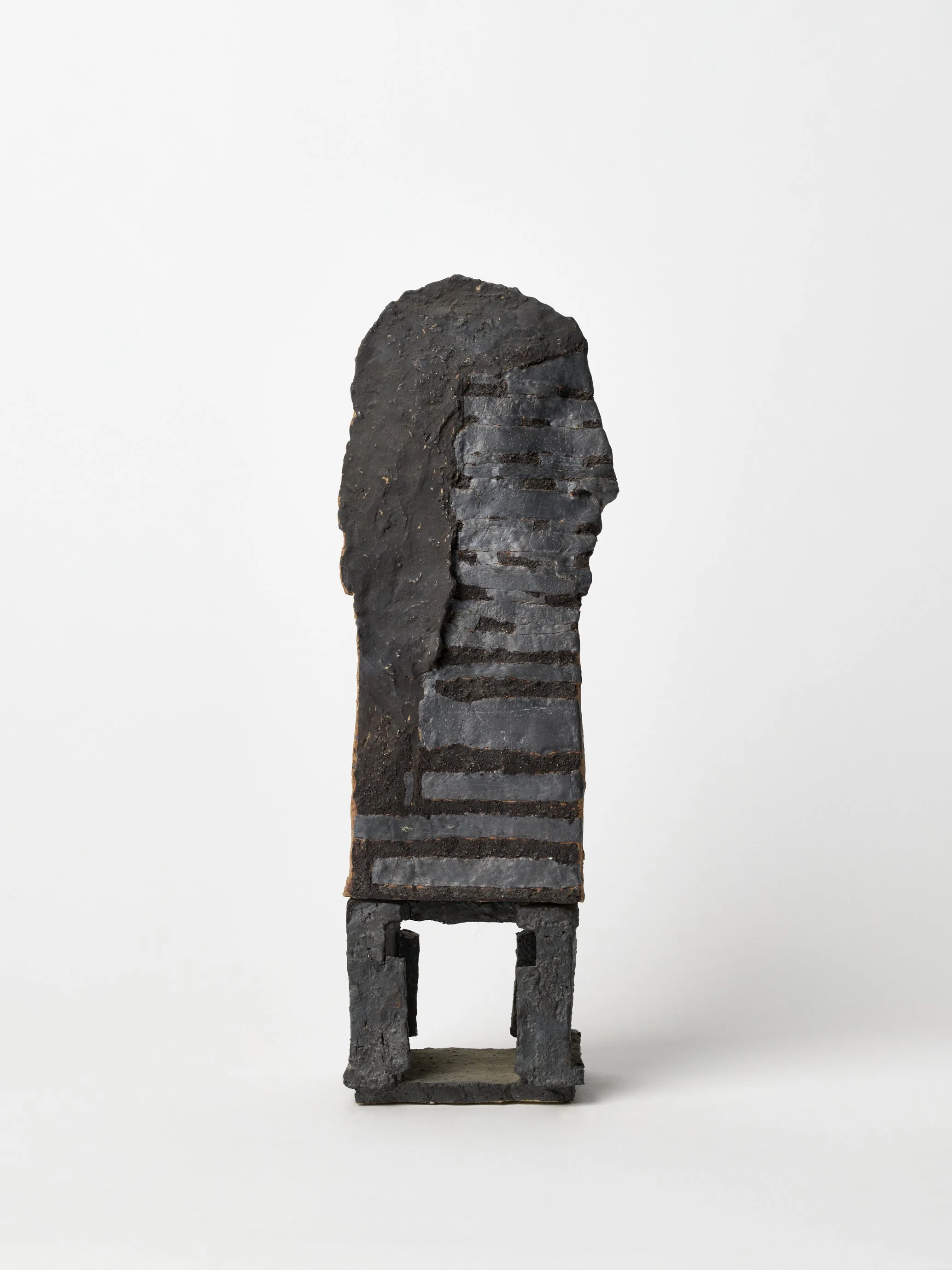 Keiji Ito, 顔 Face, 2018, Ceramic, 39.5 x 14.5 x 9.8 cm, 15 1/2 x 5 3/4 x 3 7/8 in.