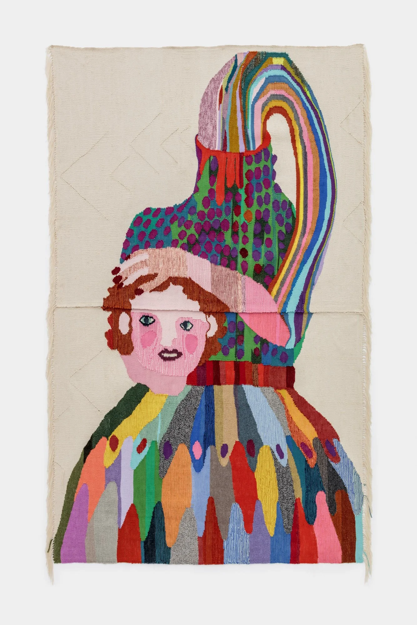  Christina Forrer, Regula, 2026, Cotton and wool, 213.4 x 127 cm, 84 x 50 in. 