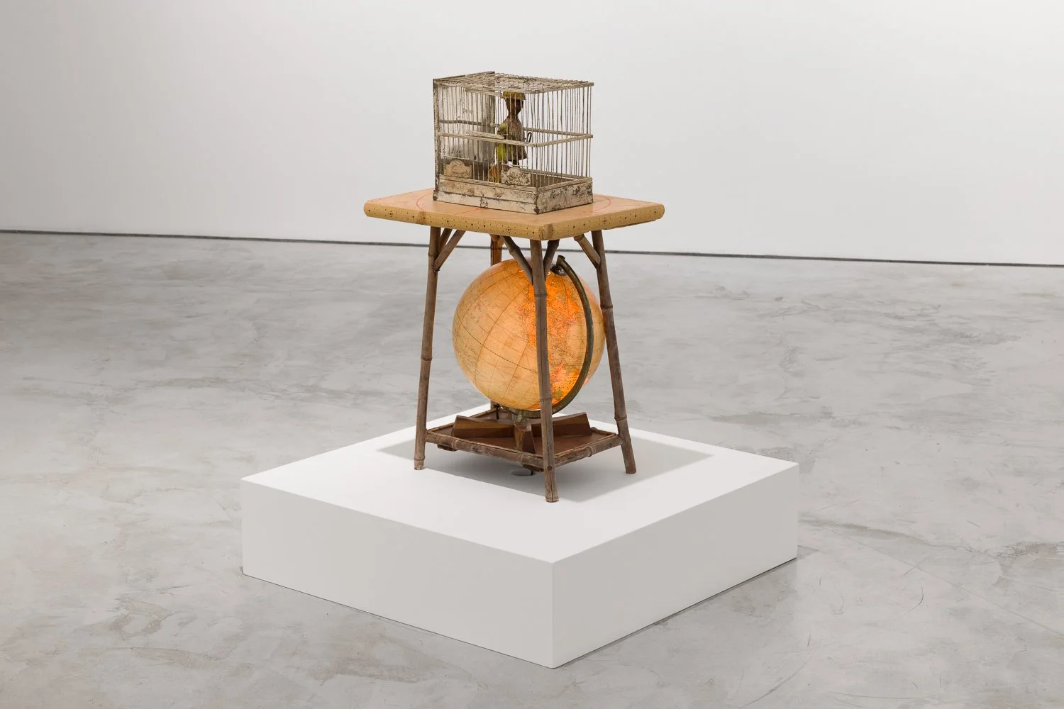 Betye Saar, Globe Trotter, 2007 Mixed media assemblage, 82.5 x 46.4 x 35.9 cm, 32 1/2 x 18 1/4 x 14 1/8 in.