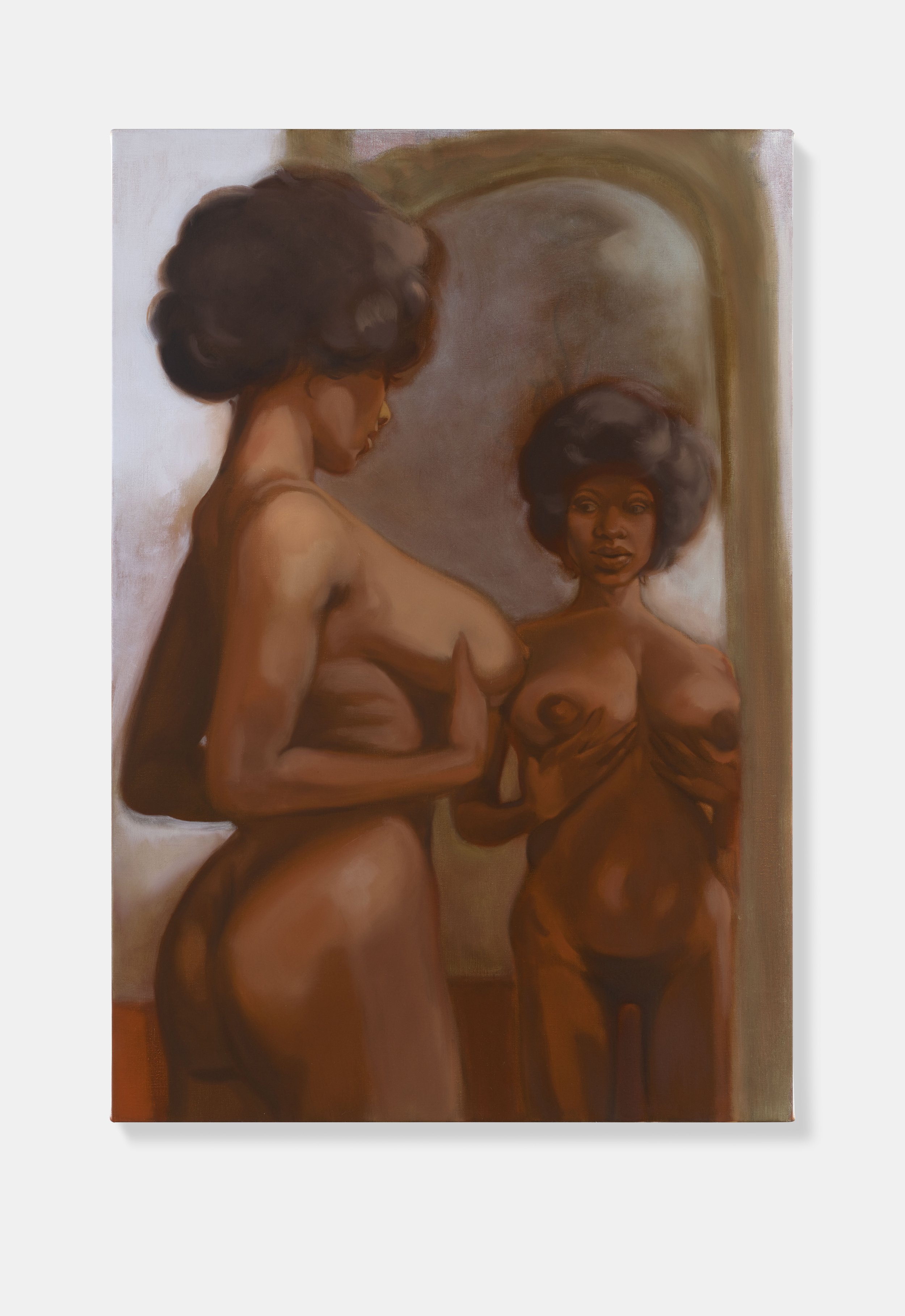 Somaya Critchlow;
The Chamber I, 2024;
Oil on linen;
95 x 65 cm;
37 3/8 x 25 5/8 in.