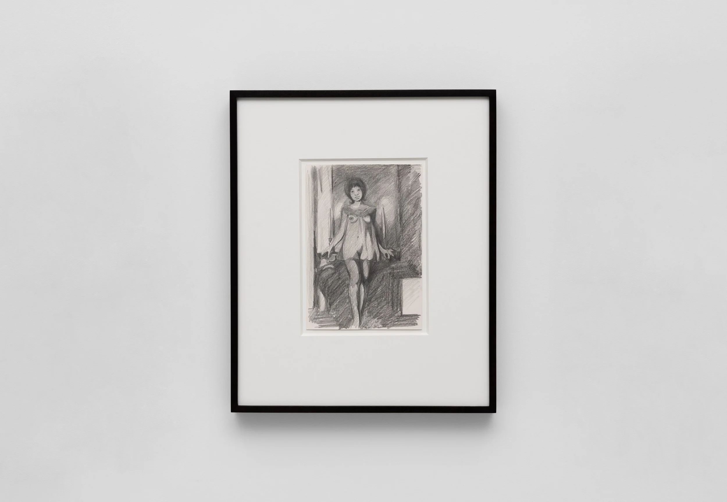 Somaya Critchlow;
After Mollino, 2024;
Pencil on paper;
21 x 14.8 cm;
8 1/4 x 5 7/8 in.