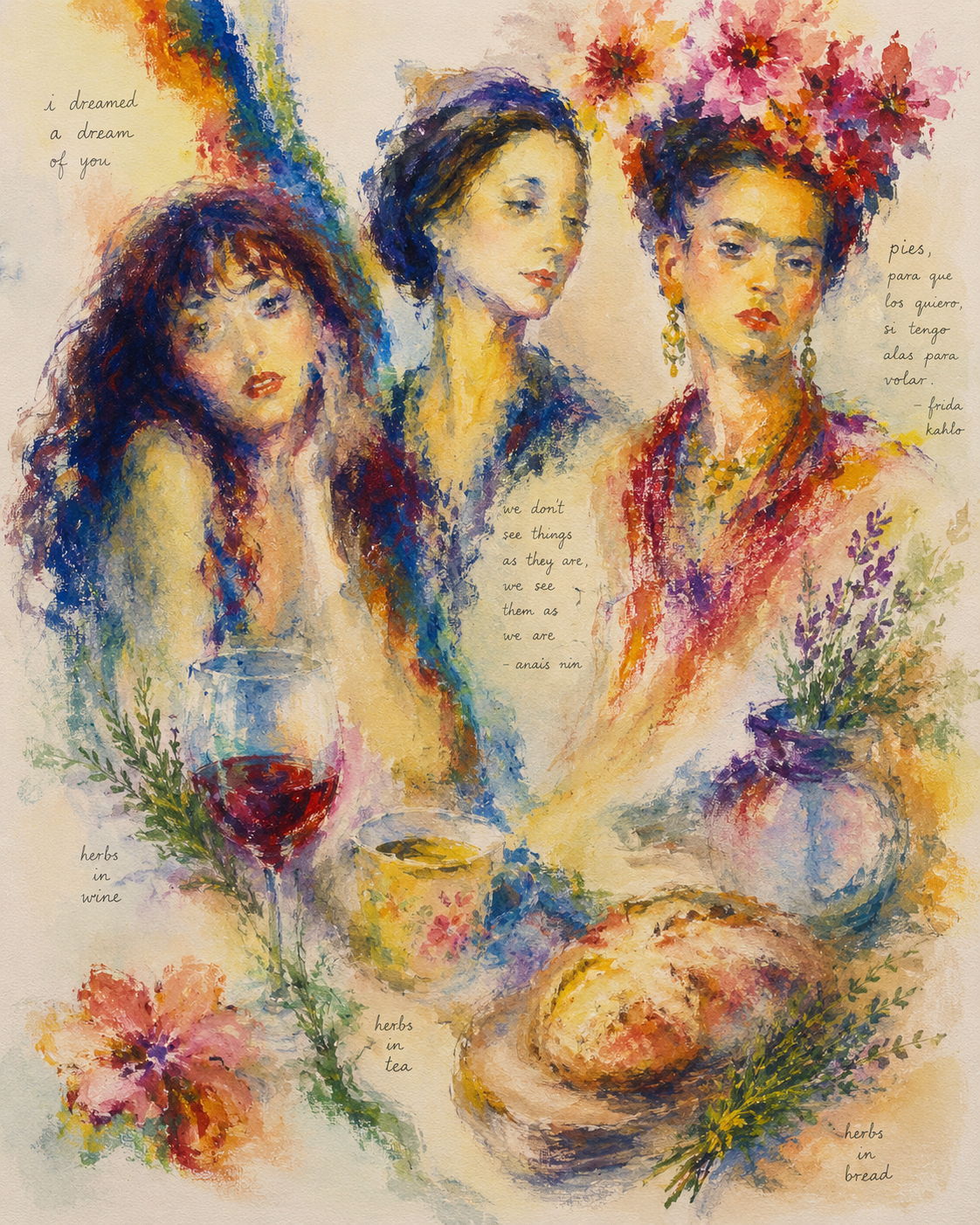 Kate Bush, Anaïs Nin, Frida Kahlo, and Herbs in Everything