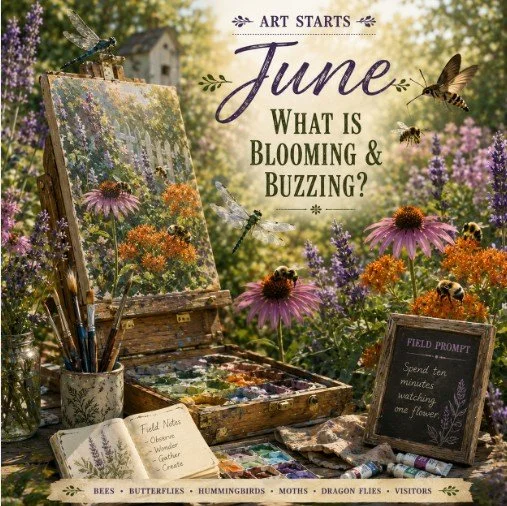 Art Starts: What is blooming and buzzing?