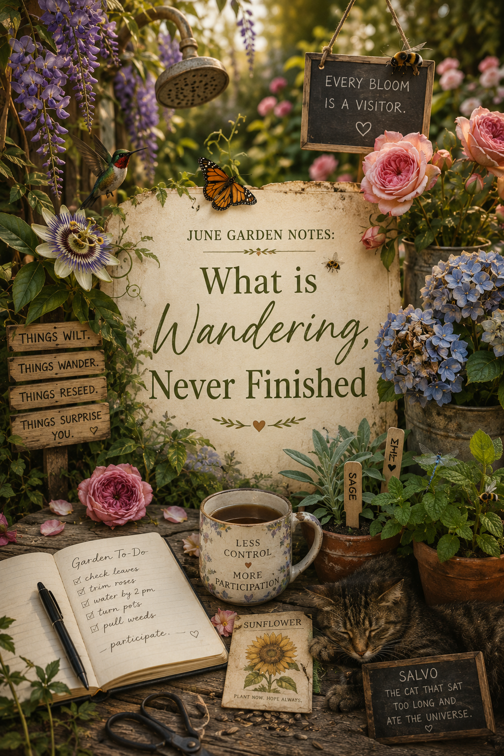 June Garden Notes: What is Wandering, Never Finished