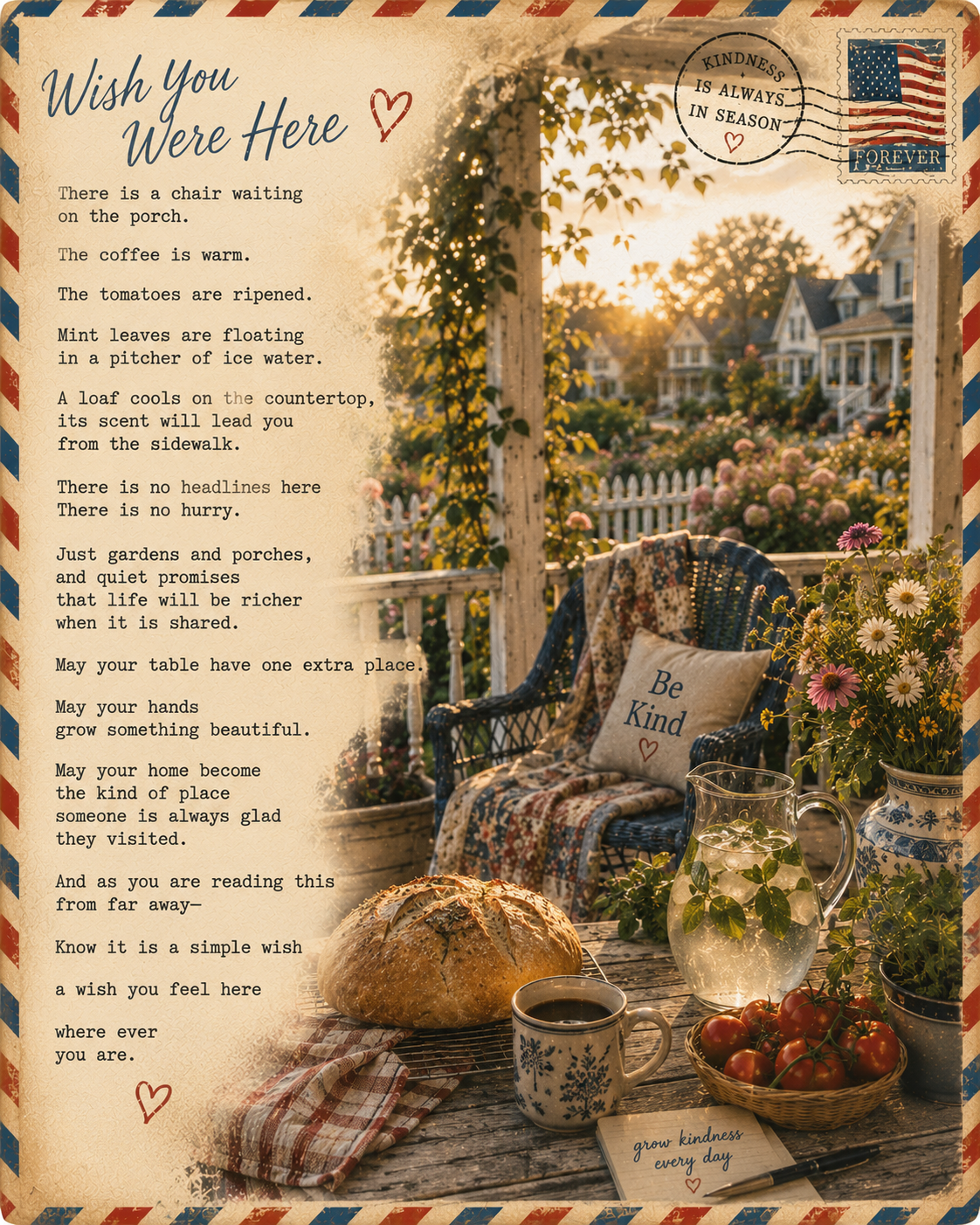 Poem: Wish You Were Here