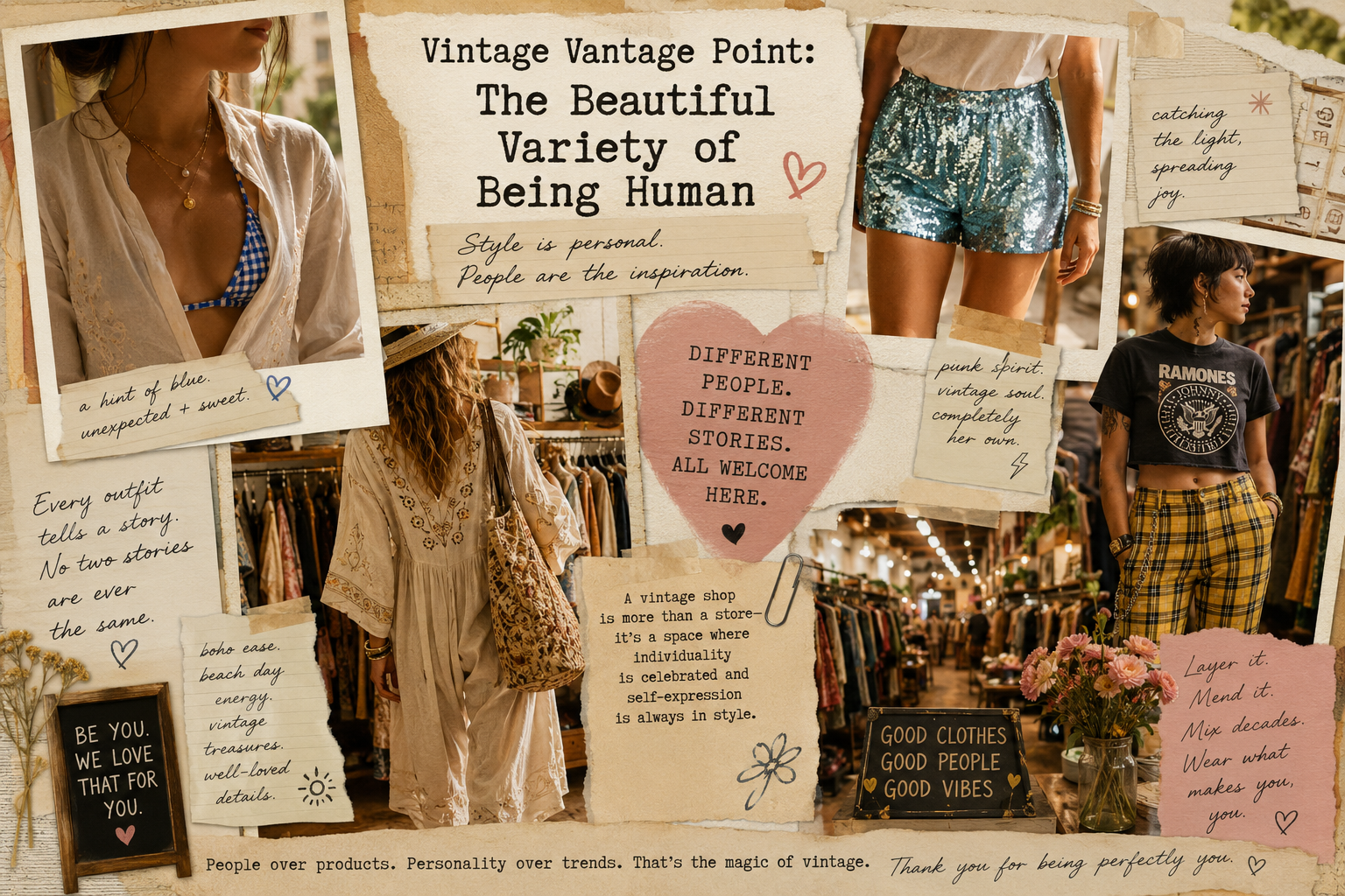 Vintage Vantage Point: The Beautiful Variety in Being Human and Taking Fashion Personally