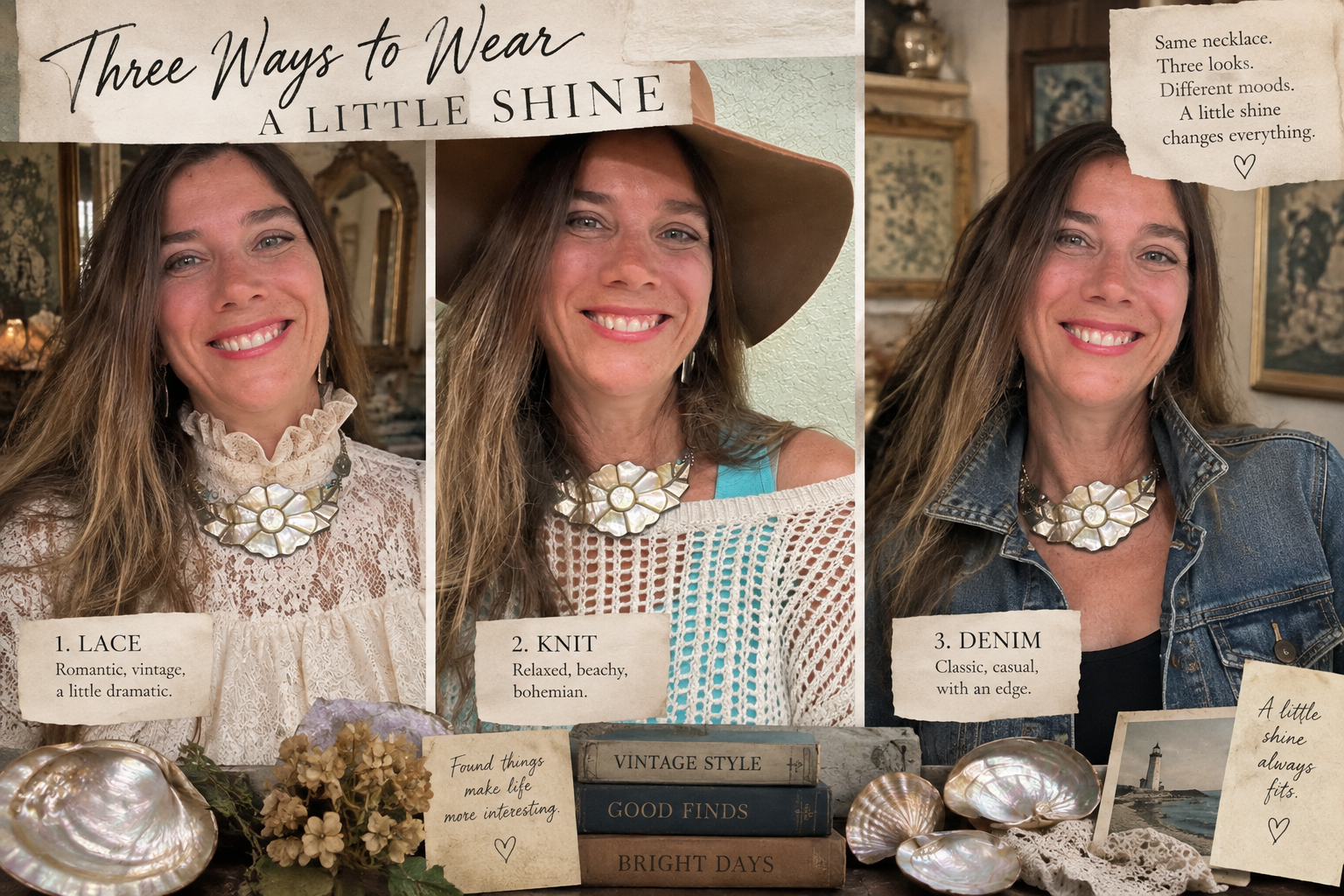 Three Ways to Wear a Little Shine