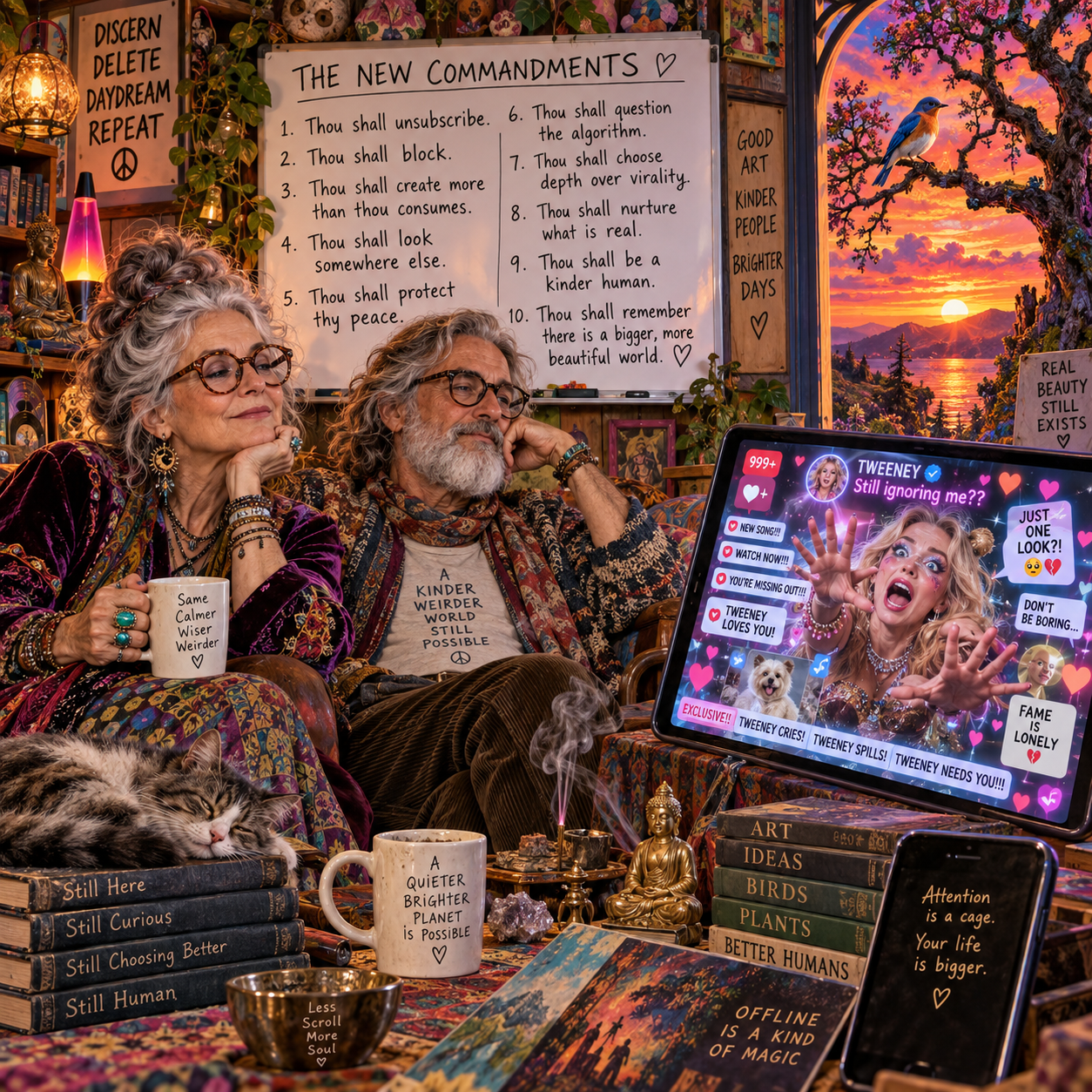 Mrs. Mini and Mr. Malcolm and the New Commandments