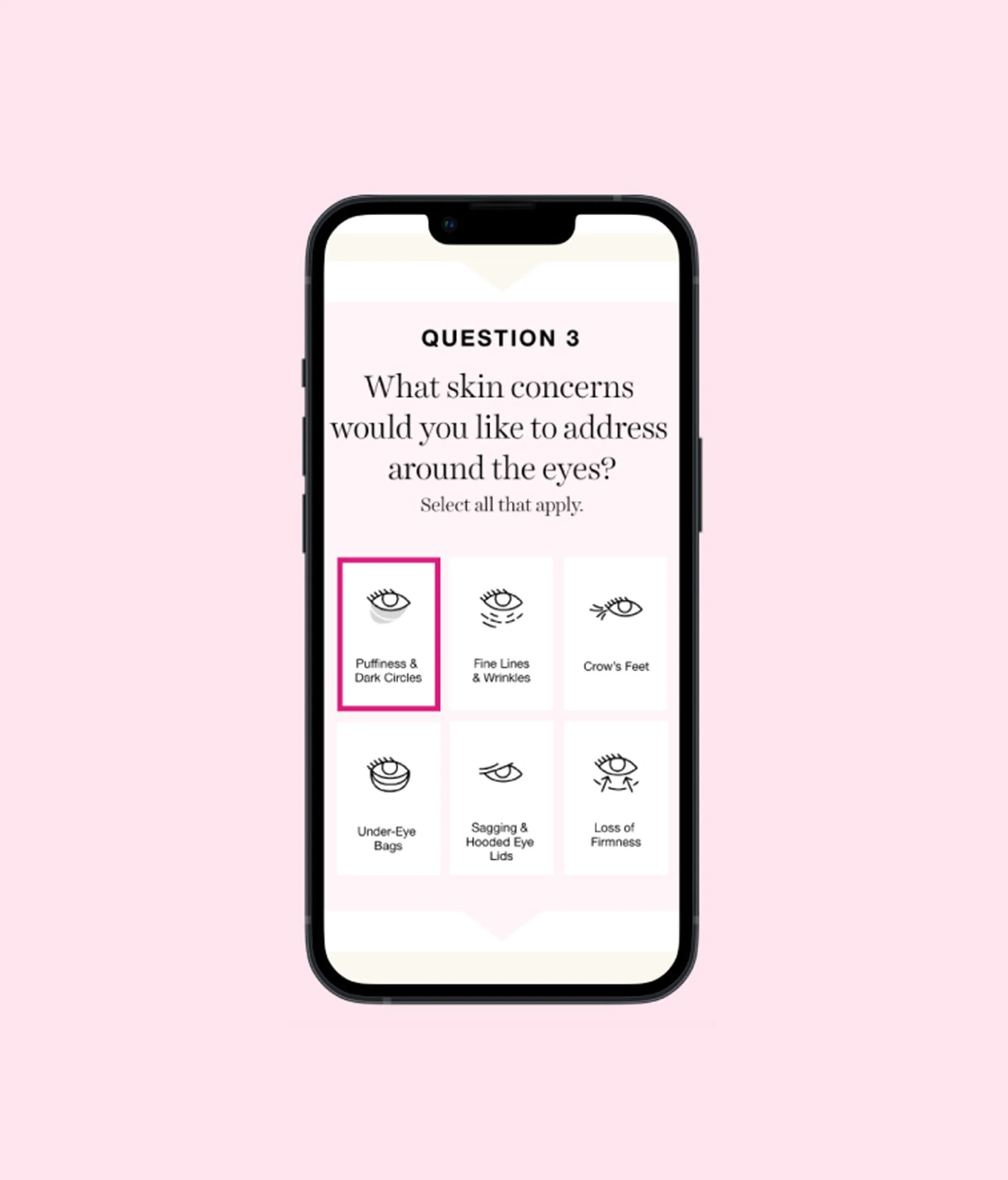 When a user selected a response, the site would automatically bring the user to the next question, preventing them from endlessly scrolling from one question to the next, but also giving them the ability to return to previous questions. 