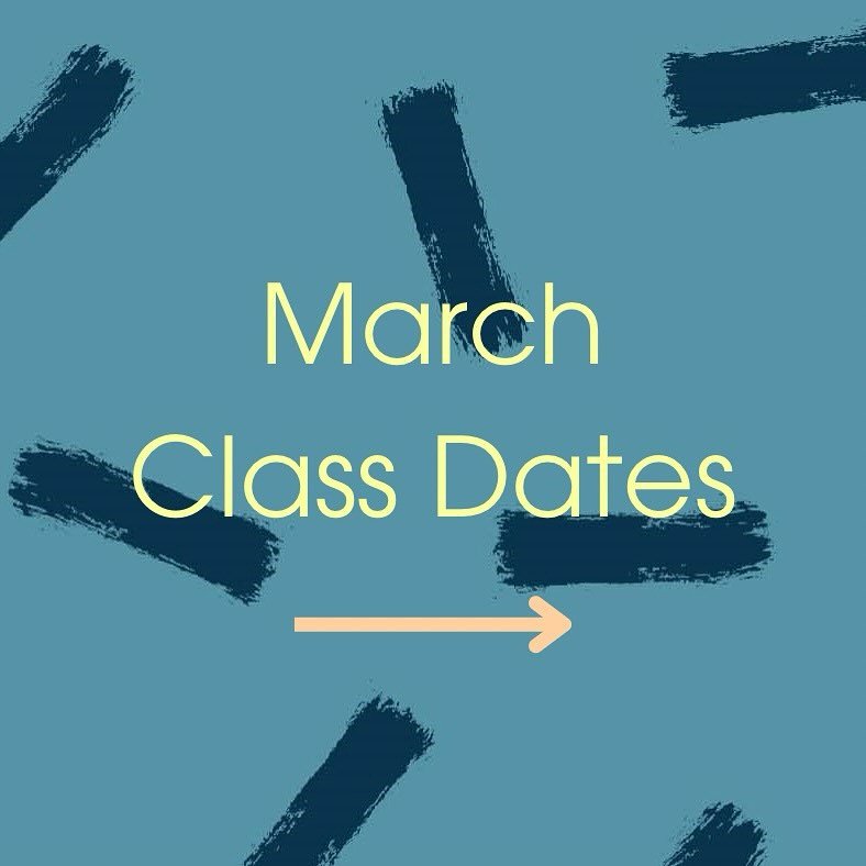 We&rsquo;ve got a full schedule this March with loads of exciting classes! Whether you&rsquo;re into watercolours,
woodcut printing, life drawing, or just want a fun paint &amp; sip night, we&rsquo;ve got a class for you! Perfect for beginners and ex