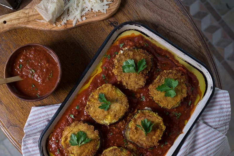 Curried Eggplant Parmesan