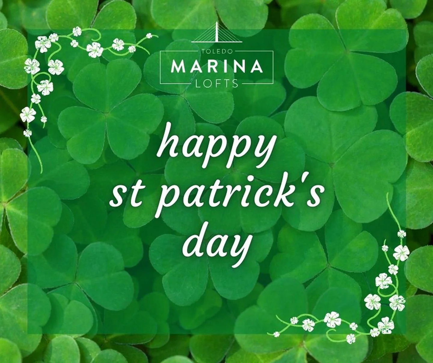 Feeling lucky? We sure are! Happy St. Patrick&rsquo;s Day from Marina Lofts! We&rsquo;re so lucky to have such amazing residents. Wishing you a day full of fun, laughter, and a little Irish cheer!