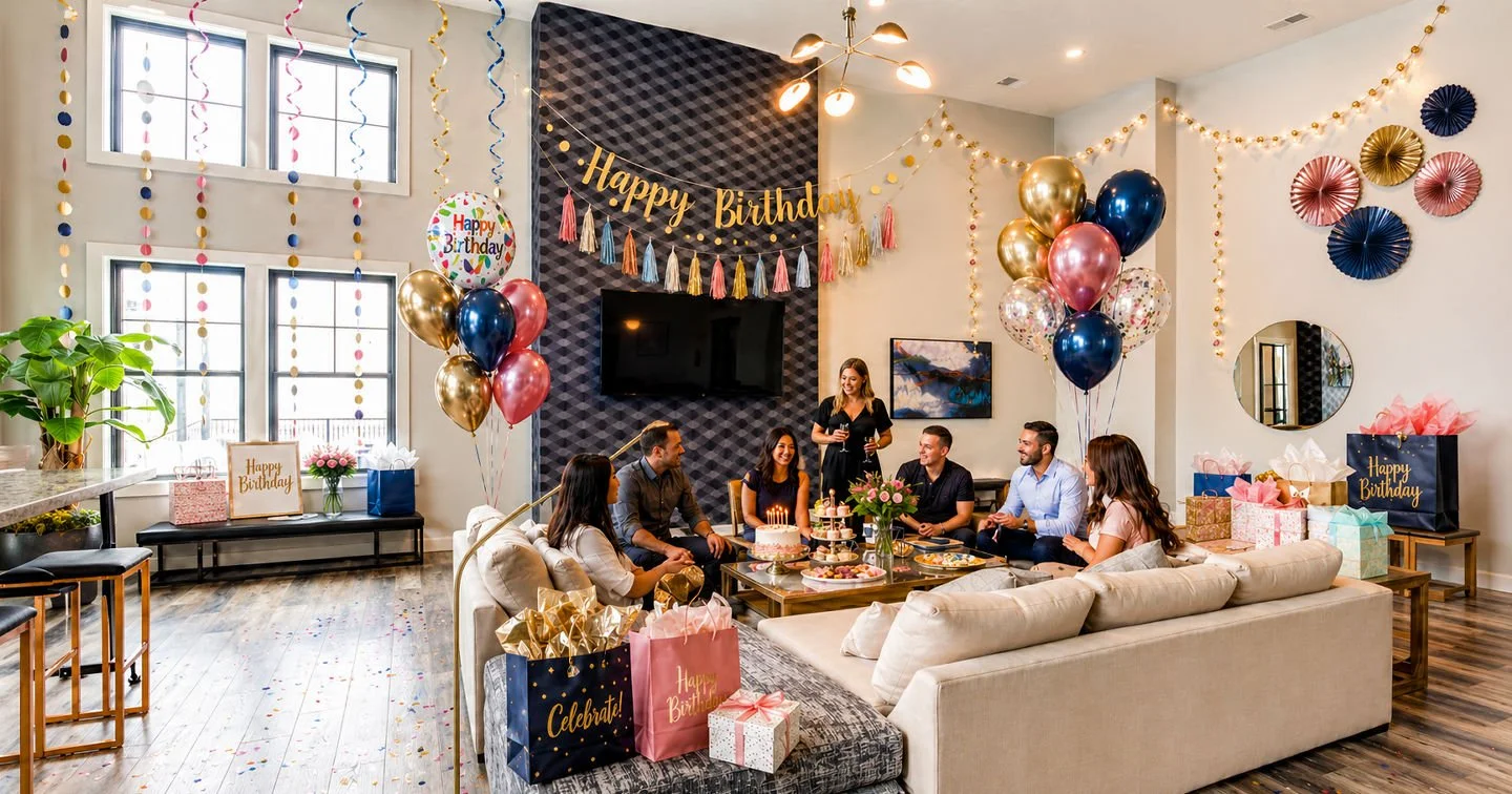 Looking for the perfect place to celebrate? Our Social Room is a great spot for birthdays, gatherings, and special occasions! Residents can reserve the Social Room for $275 for 5 hours. Reservations can be made through the resident portal or by calli