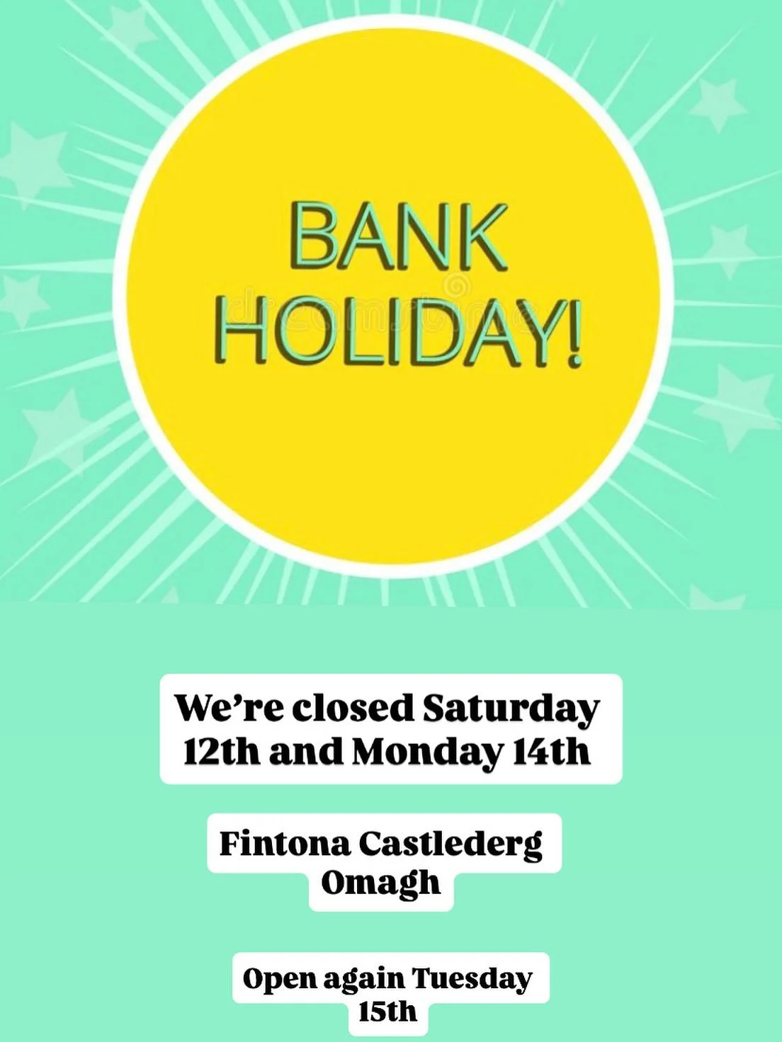 Have a great and safe Bank Holiday weekend ☀️
Remember sun safety and keep hydrated! 
See you back on Tuesday 14 th July 💕