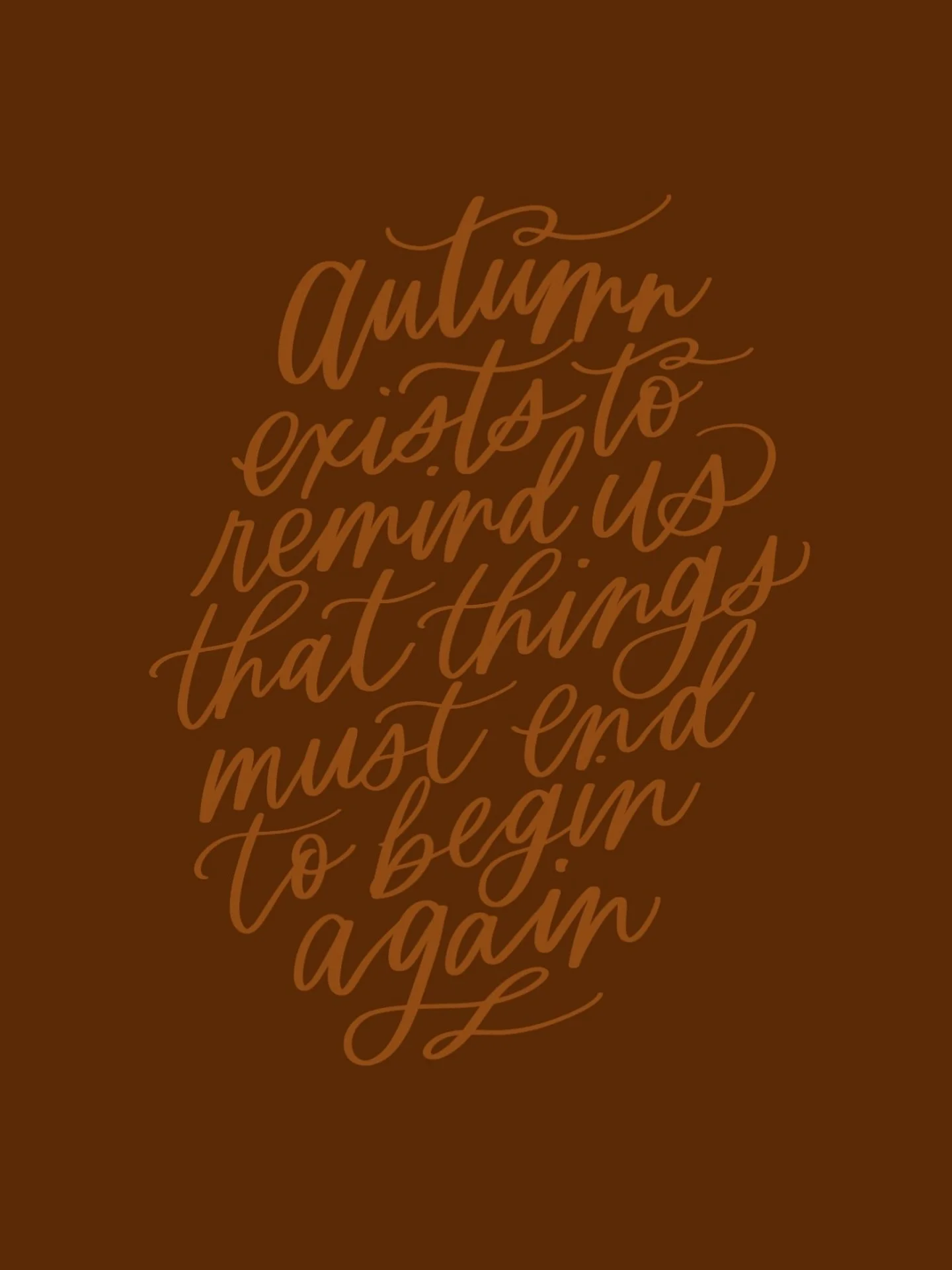 It&rsquo;s the first day of fall. A season of change and letting go. But also a season of new beginnings and new goals. 🤎