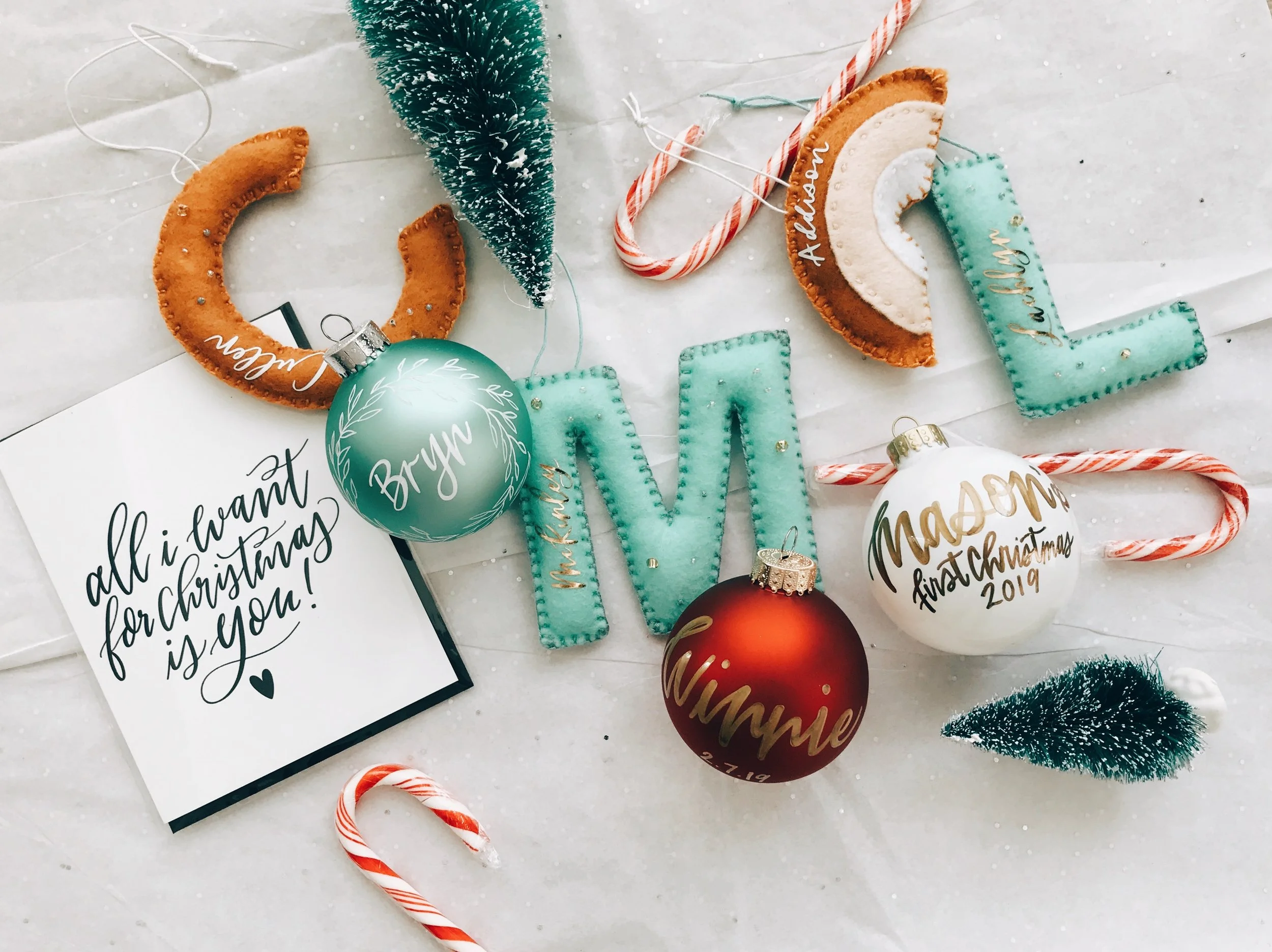 Christmas felt ornaments by Paperfelt