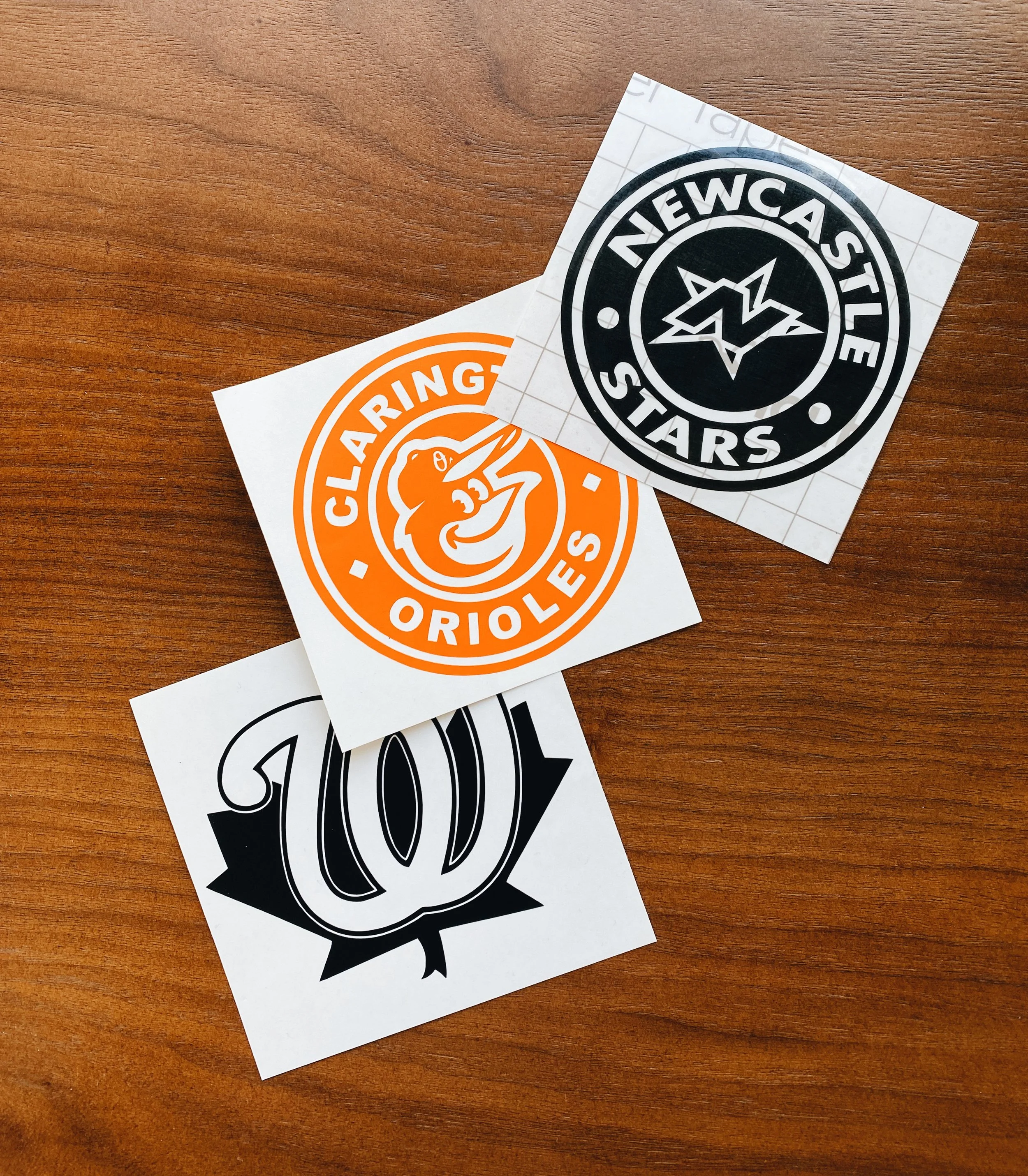 Car decals for Durham Region sports clubs
