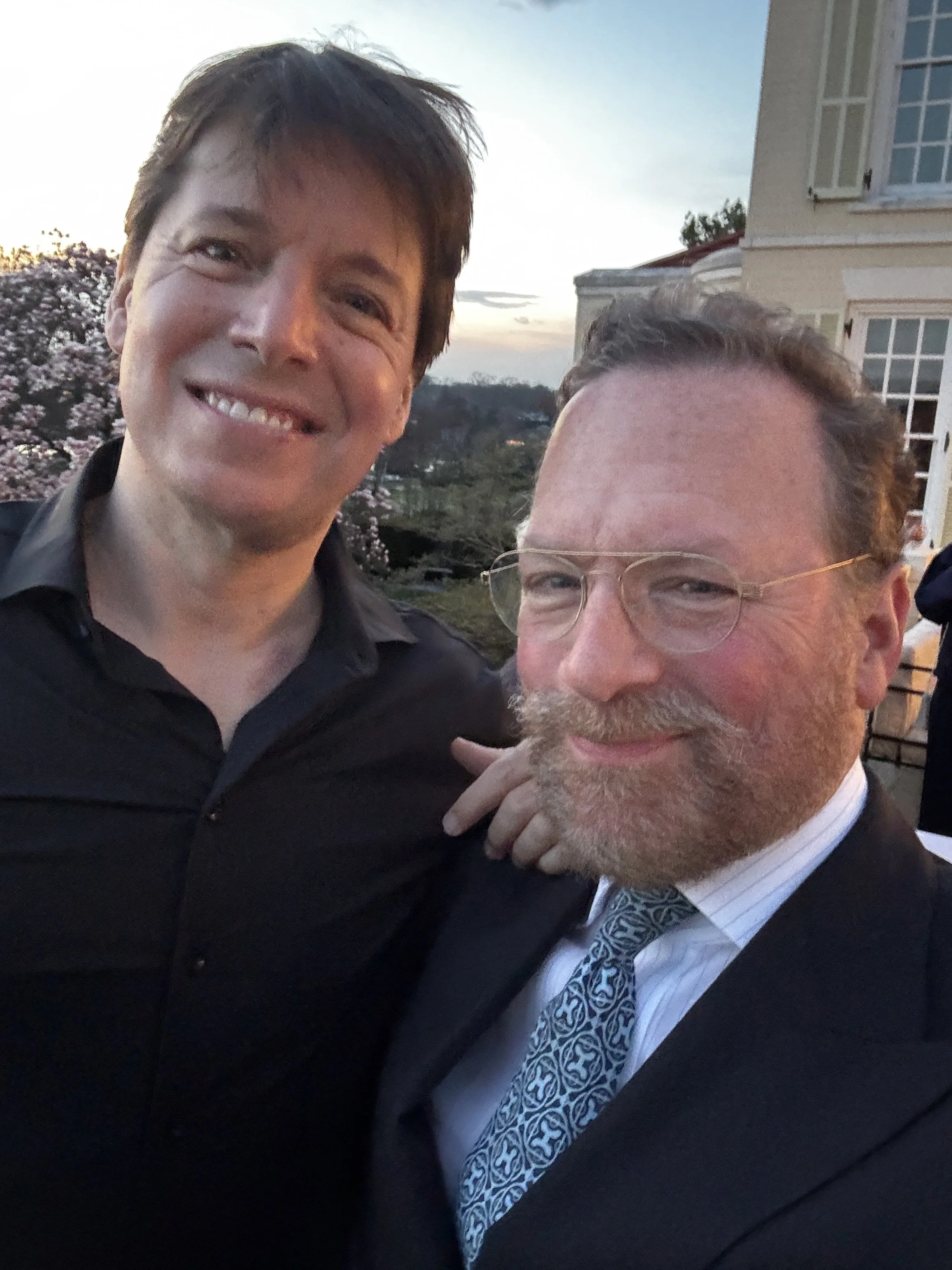 With the phenomenal Joshua Bell, whom I was privileged to promote during my BSO days, and whose performances are among the most memorable. 