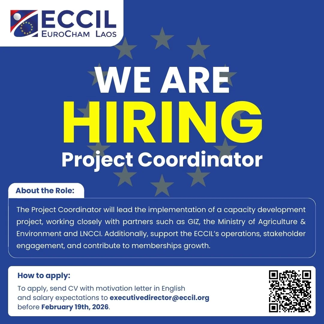 EuroCham Laos is hiring Project Coordinator!