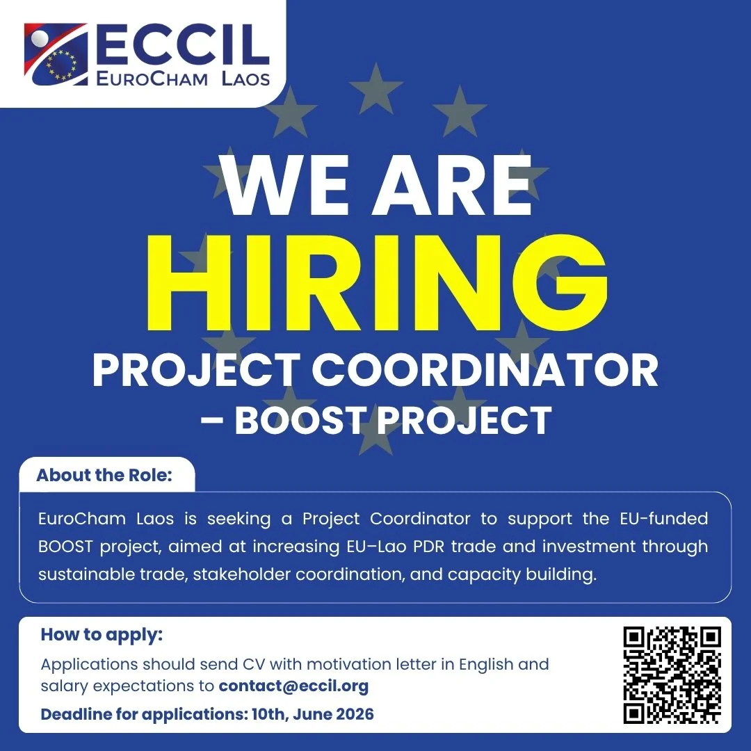 EuroCham Laos is hiring Project Coordinator — BOOST Project