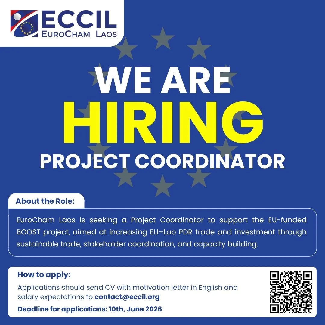 EuroCham Laos is hiring Project Coordinator — BOOST Project