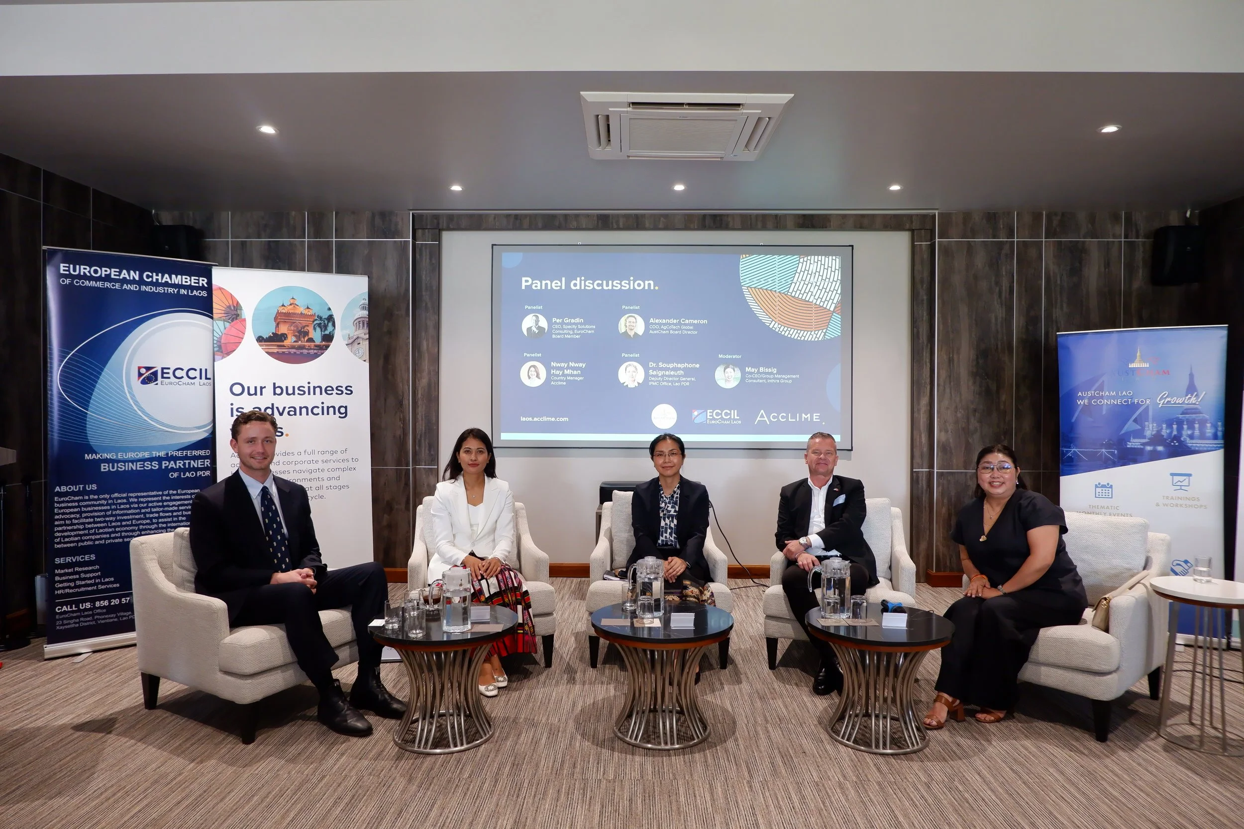 Joint Chamber Breakfast Business Talk Explores Doing Business in Laos and Launches Updated Market Entry Guide