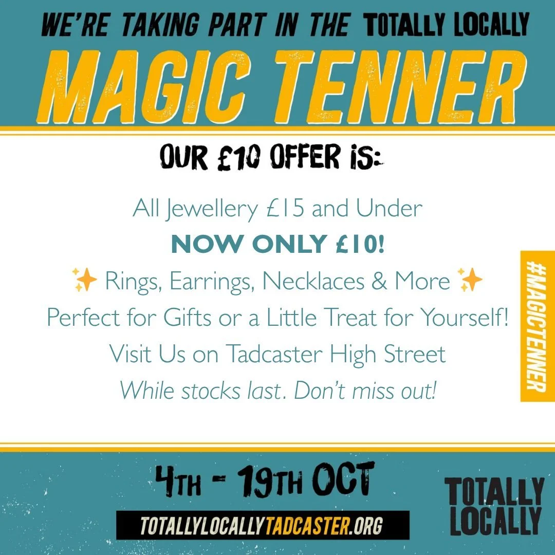 Our Magic Tenner deal starts tomorrow, Saturday 4th October!

Get ahead with your Christmas shopping🎄and grab yourself some beautiful gifts 🎁 FOR JUST &pound;10