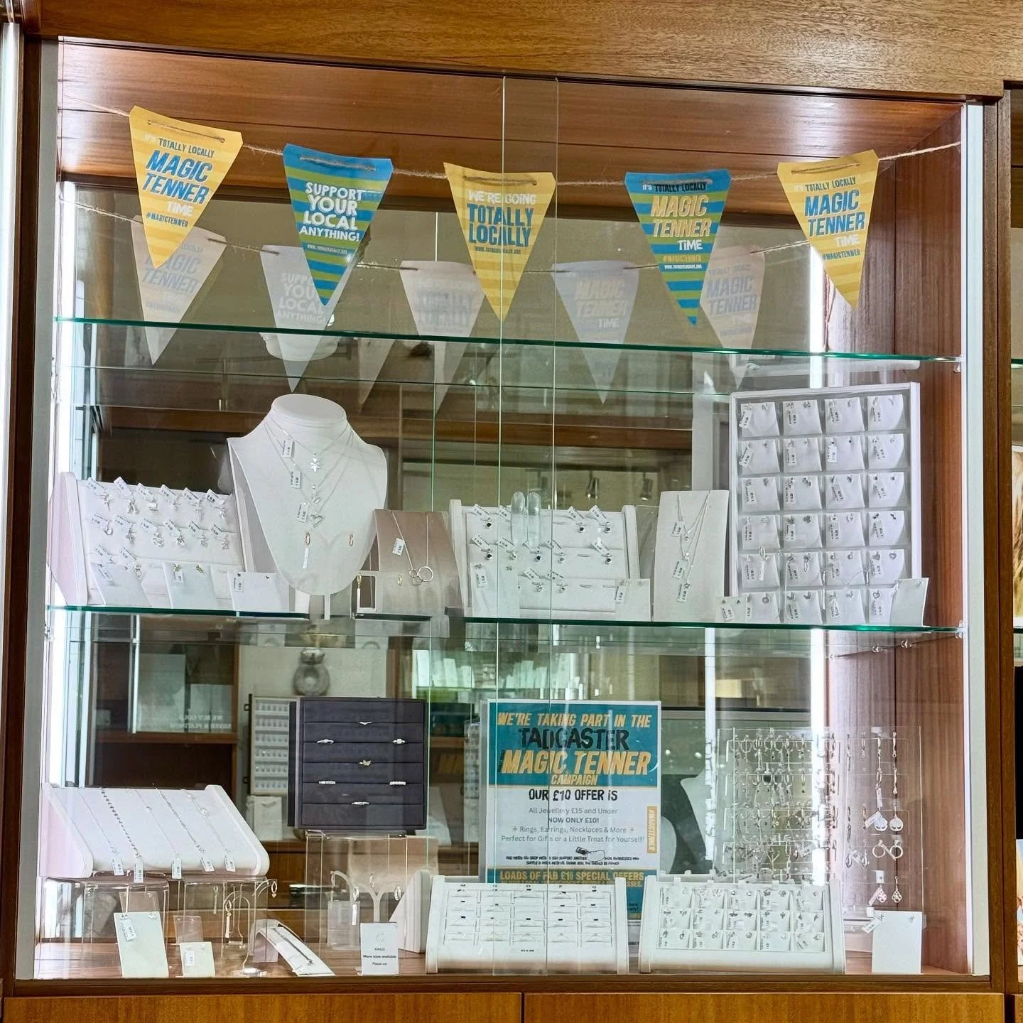 Last week to take advantage of our Magic Tenner deal 💰 Over 100 items in store now just &pound;10, swipe to see a small selection of jewellery included in the offer&hellip; @totally_locally_tadcaster