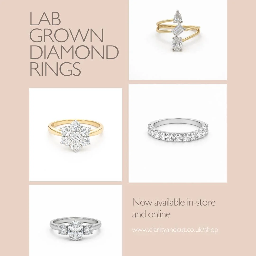 Our lab grown diamond rings are now available for purchase online 💎

We have a mixture of platinum, white gold, and yellow gold (9ct and 18ct). Plus solitaire, cluster, and eternity-style rings. 

Shop online now at www.clarityandcut.co.uk/lab-grown