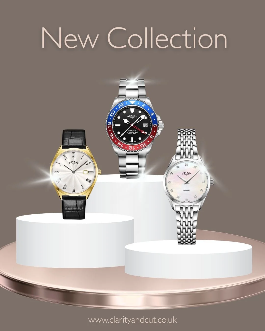 ✨ New Arrival ✨

We&rsquo;re excited to share that Rotary Watches are now available at Clarity &amp; Cut Jewellers in Tadcaster ⌚

From classic styles to modern designs, there&rsquo;s something for everyone in this beautiful collection.

Come and tak