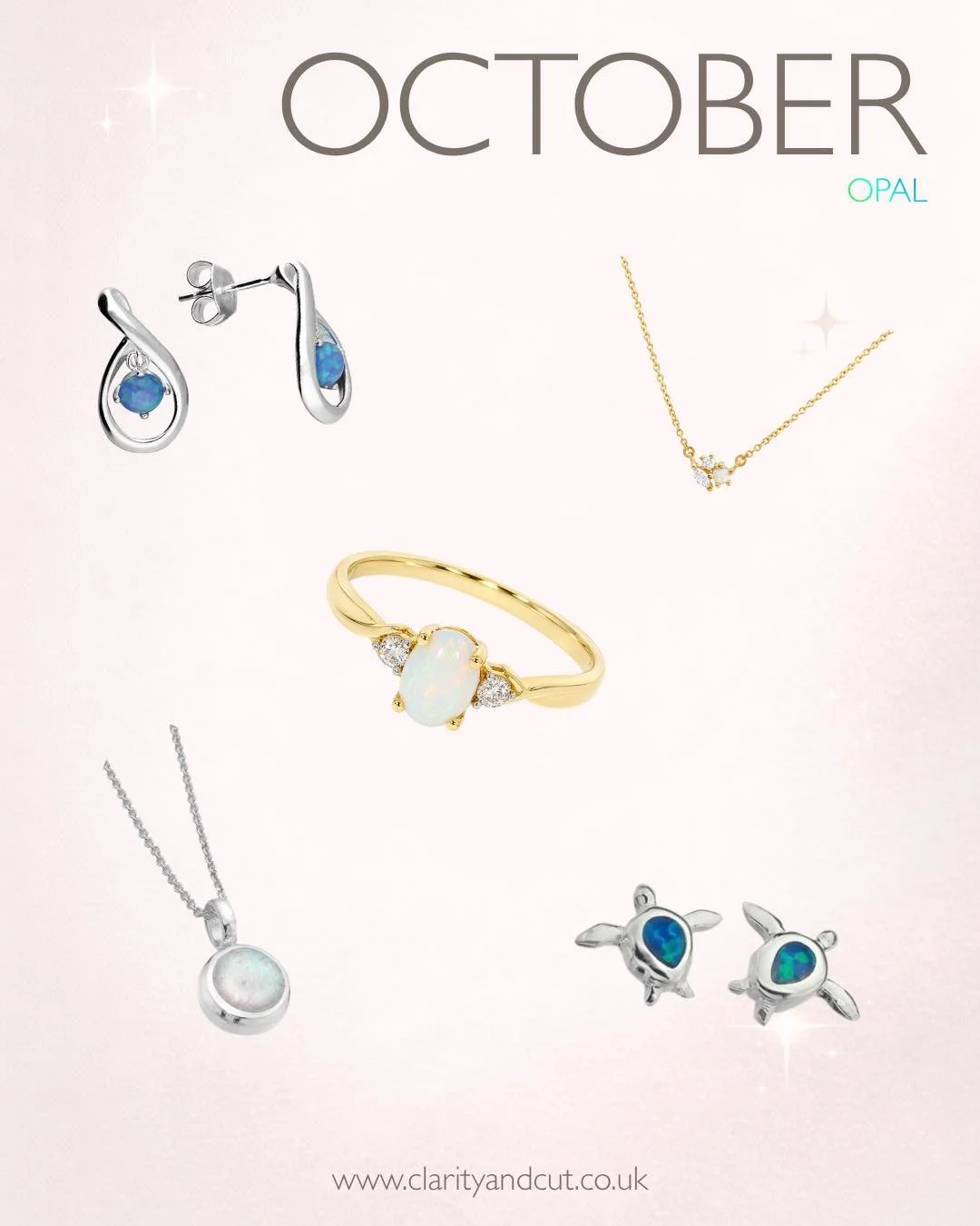 October&rsquo;s birthstone is Opal, known for its shifting rainbow hues and once thought to possess the virtues and powers of every coloured gemstone 🌈

Opal forms when silica-rich water seeps into cracks and spaces in rock. As the water gradually e
