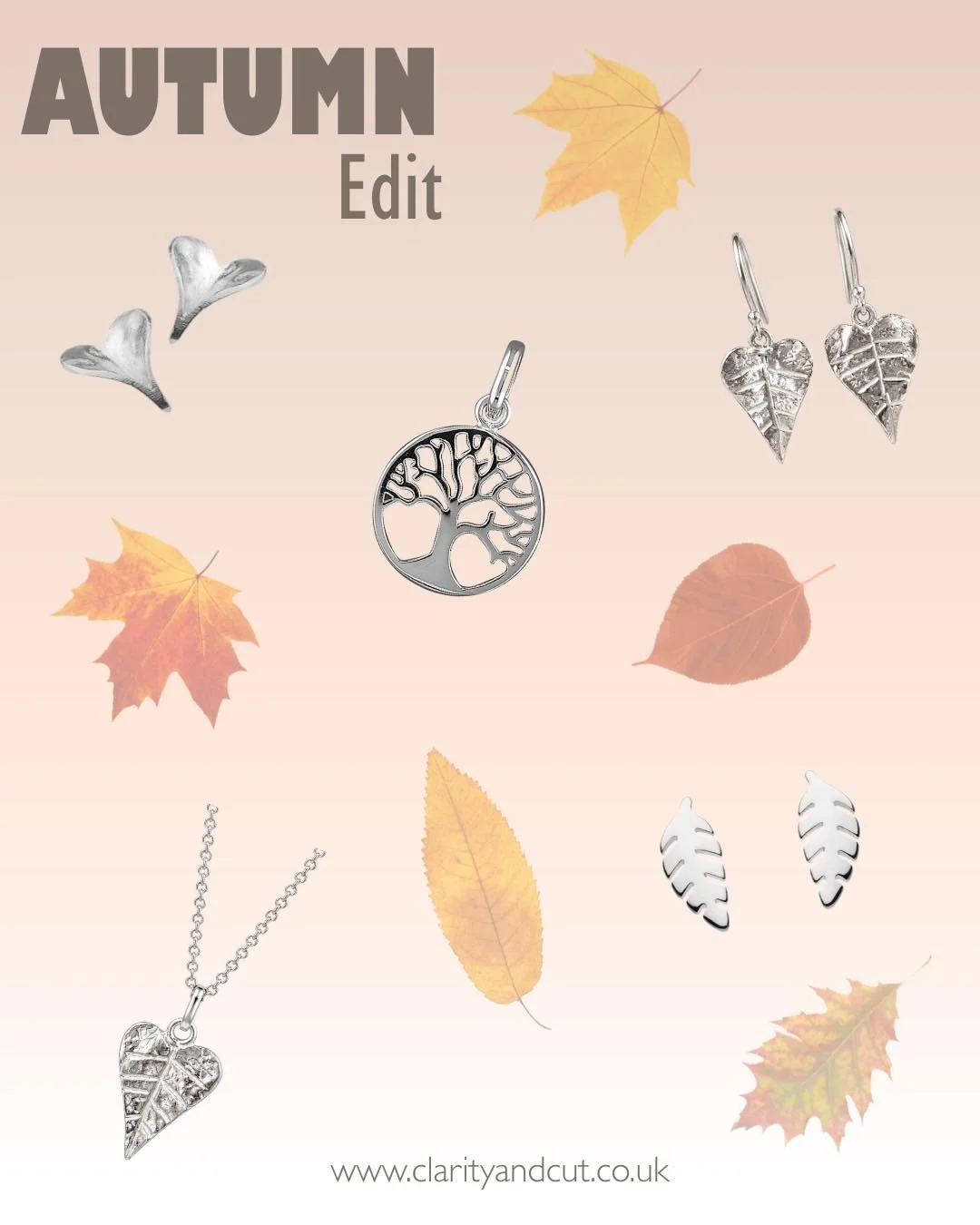 Looking for some jewellery to match the season? 🎃 

We have lots of autumnal leaf style jewellery, plus orange and red toned gemstones like citrines and garnets available in-store and online 🍂 

Shop now at www.clarityandcut.co.uk or come visit us 
