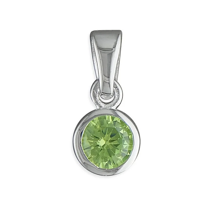 Sterling Silver August Birthstone Pendant