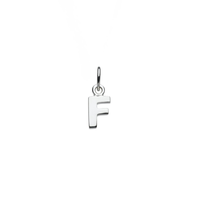 Sterling Silver F Initial Pendant