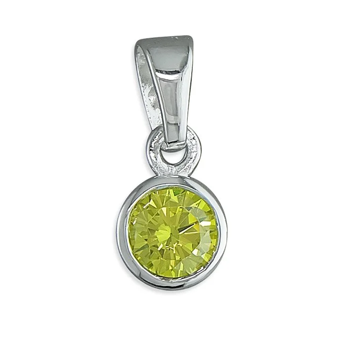 Sterling Silver November Birthstone Pendant