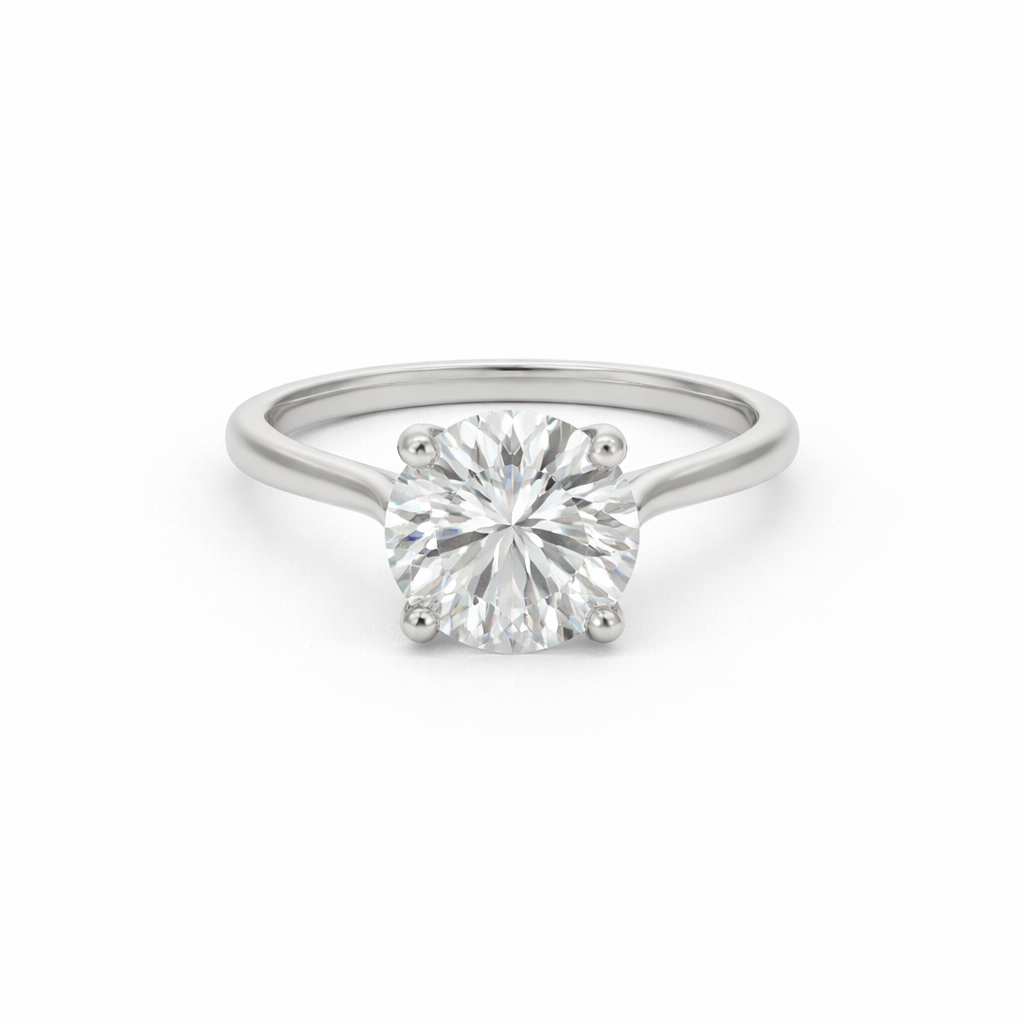 Platinum 2.01ct Round Lab Grown Diamond Ring