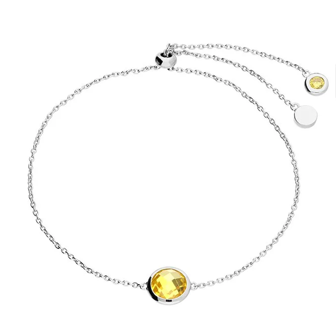 Sterling Silver November Birthstone Bracelet