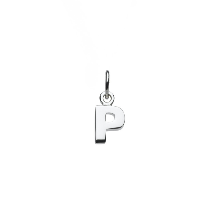 Sterling Silver P Initial Pendant