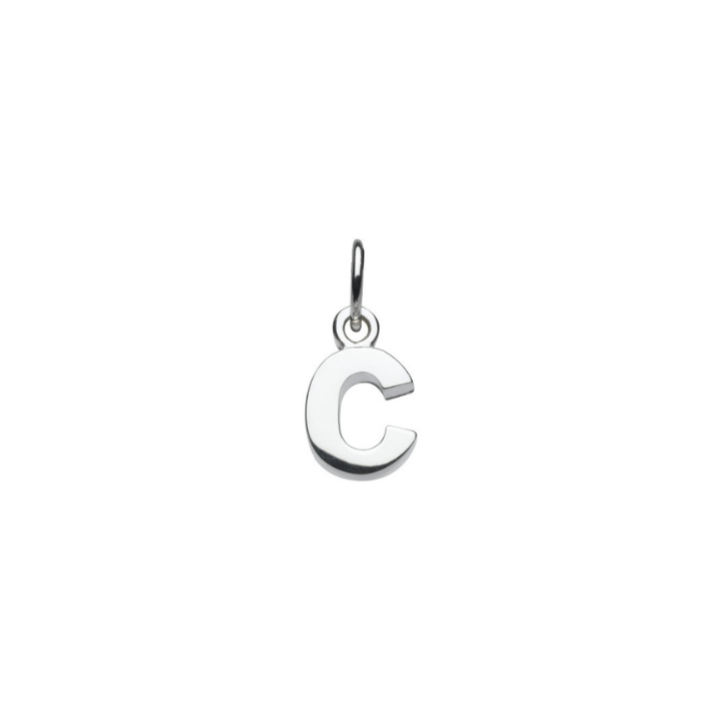 Sterling Silver C Initial Pendant