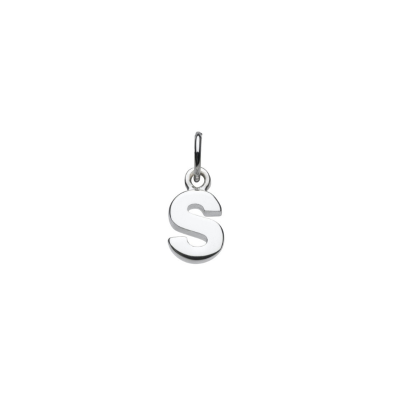 Sterling Silver S Initial Pendant