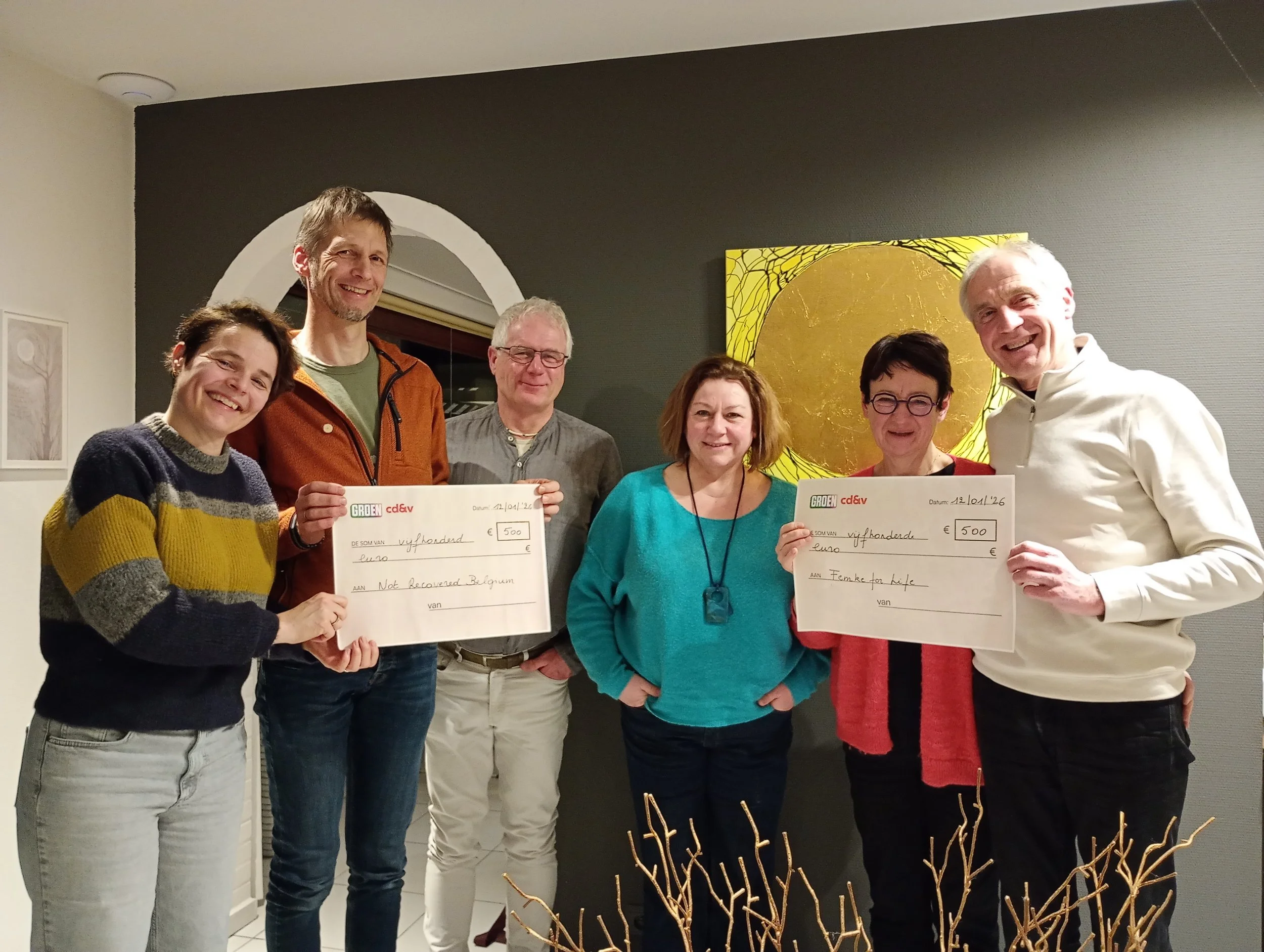 Groen–cd&amp;v Haacht schenkt 1.000 euro aan twee lokale goede doelen