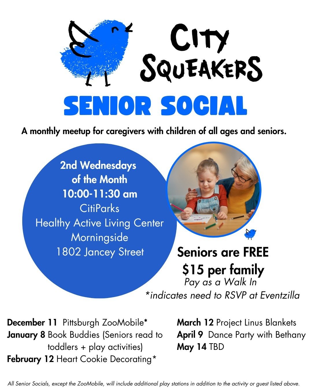 Senior Socials in Morningside

#agefriendlycity #pittsburgh #community #eastendpgh #pghtoddler #pittsburghhomeschool #caregiverandme #pghkidsburgh