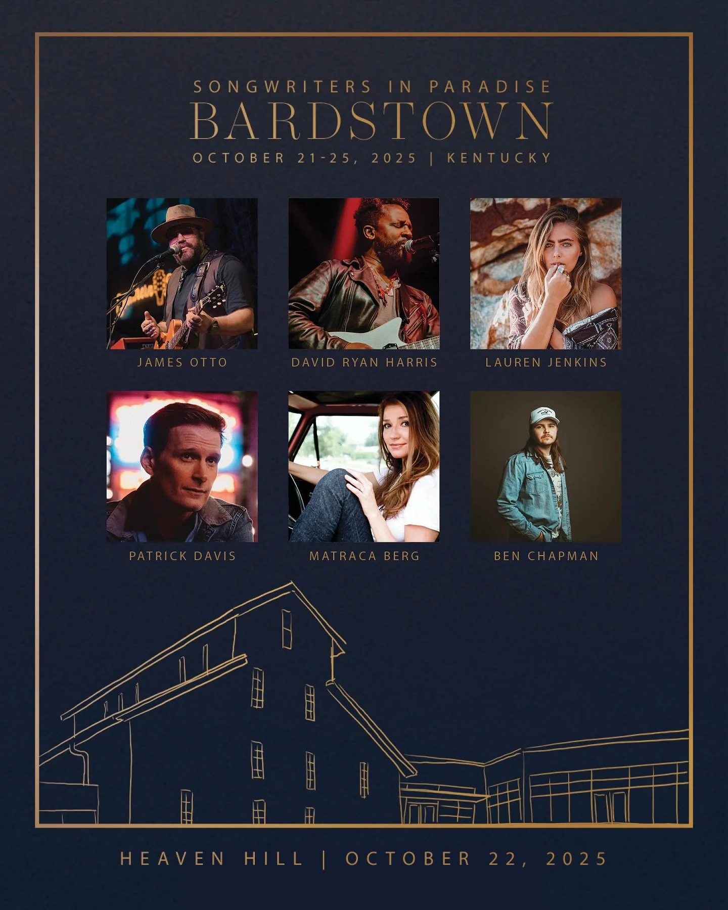 Made it to Kentucky. Excited to play tonight with my friends / incredible songwriters #bardstown #songwritersinparadise