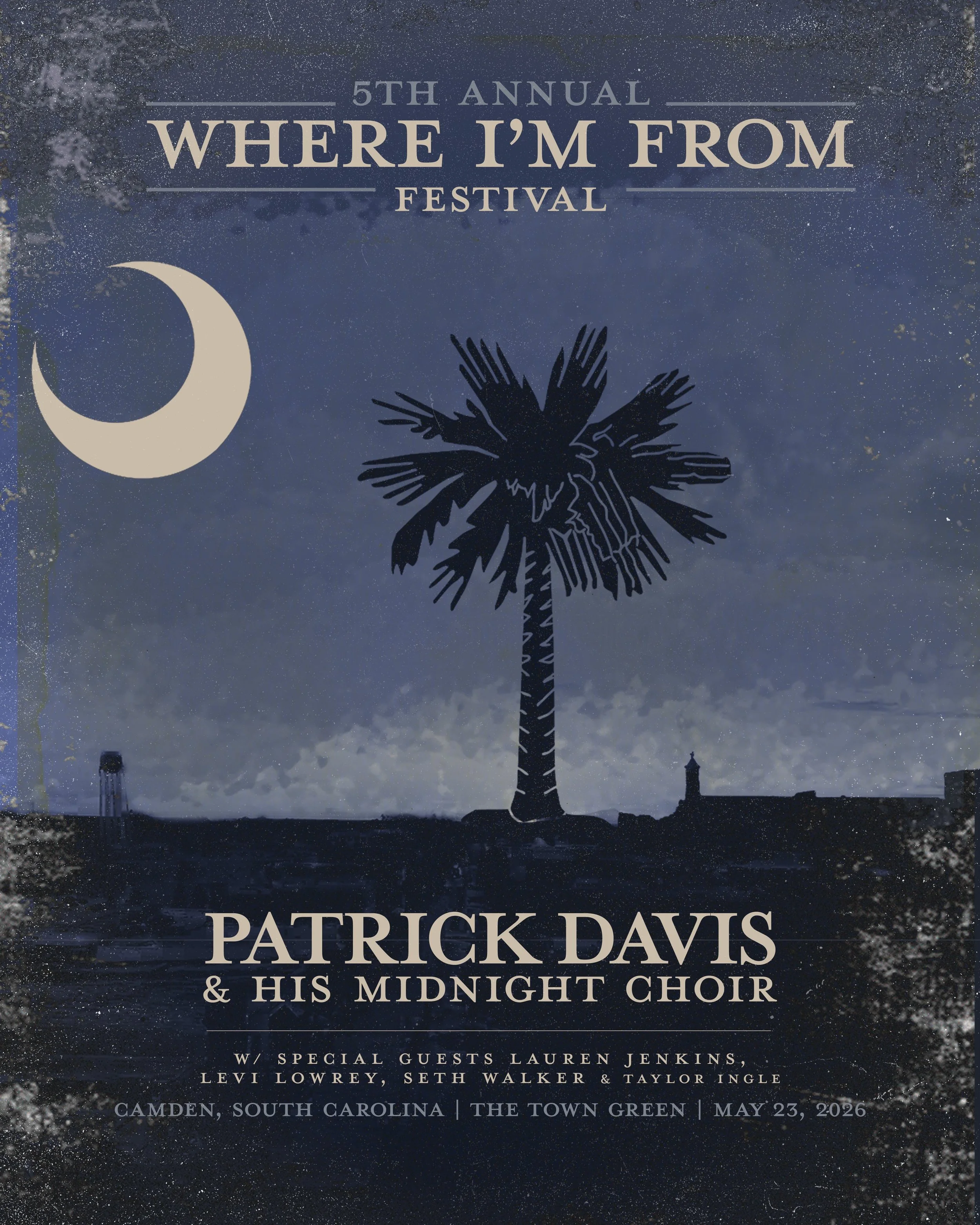 This Saturday - my guy&rsquo;s 5th annual Where I&rsquo;m From festival in Camden, SC. 
@patrickdavismusic &amp; his Midnight Choir put on one hell of a show&hellip;
And our buddies @levilowreyofficial @sethwalkermusic &amp; yours truly are also on t