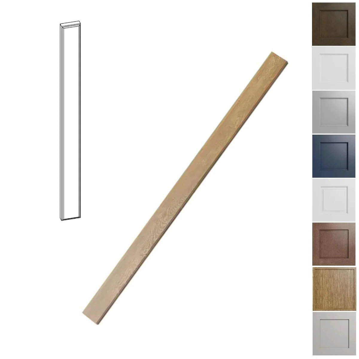 3 inch wide 30 inch tall overlay filler