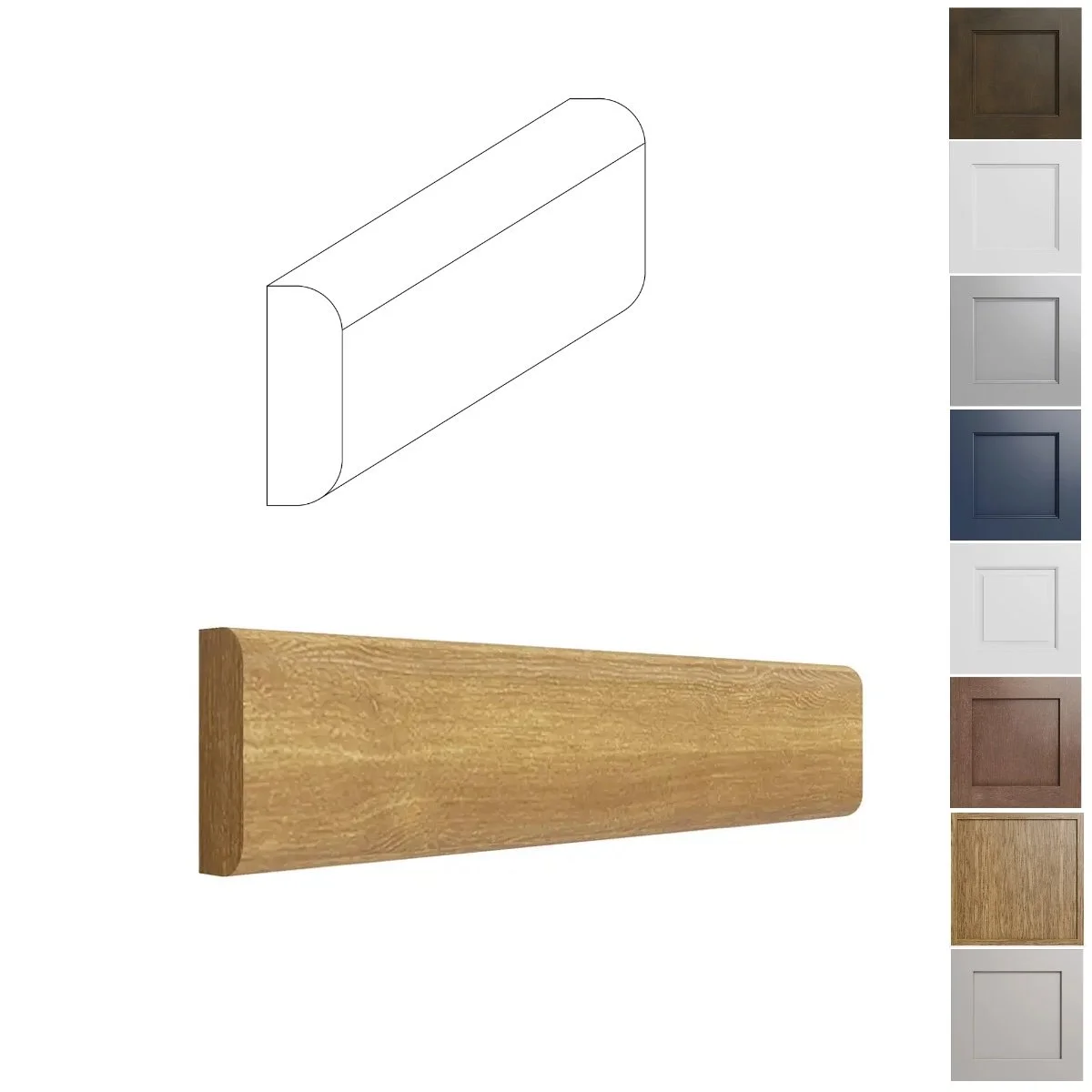 Color matched batten molding